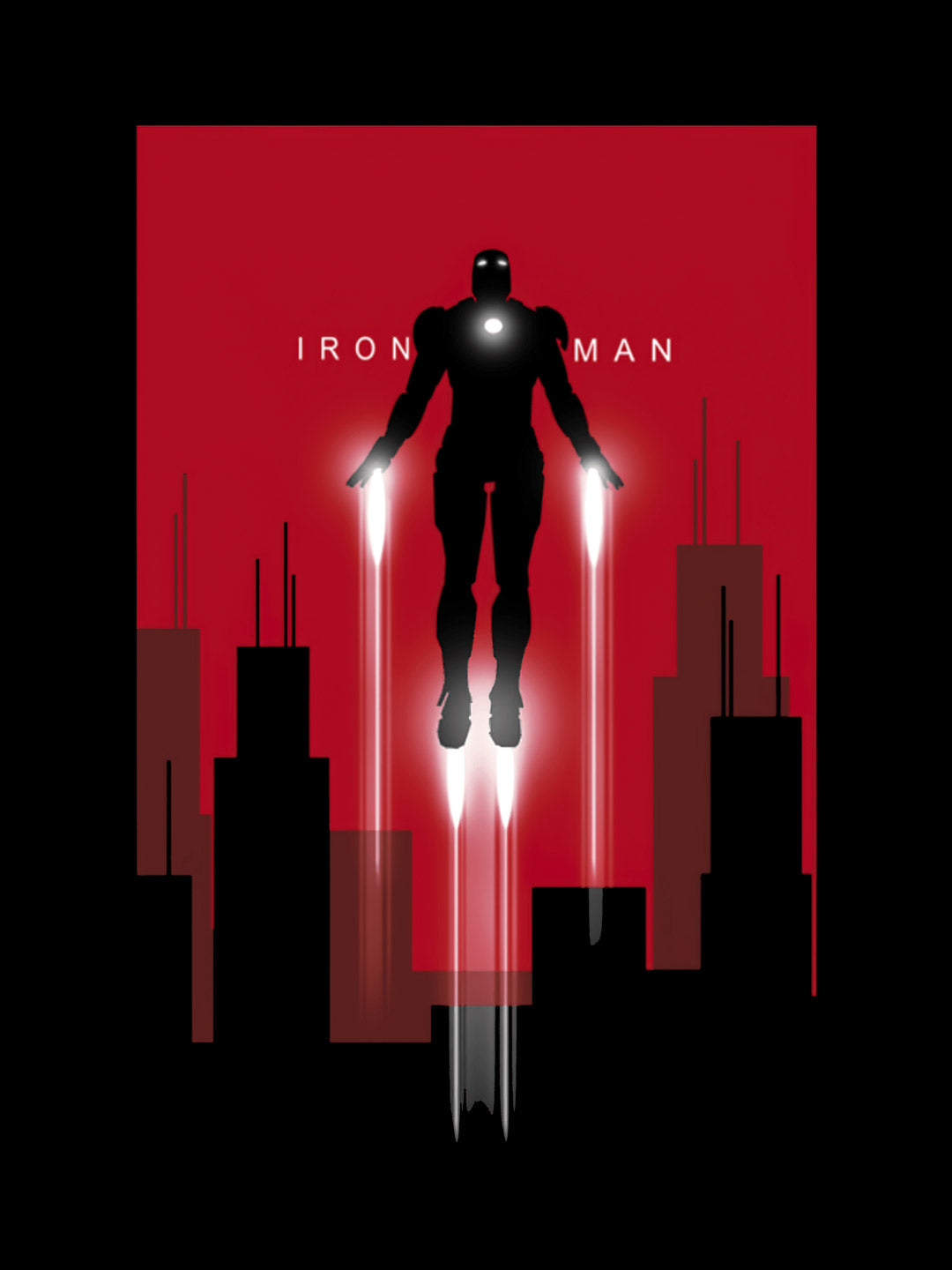 Rise Of Iron Man - Womens Oversized T-Shirt Black XL