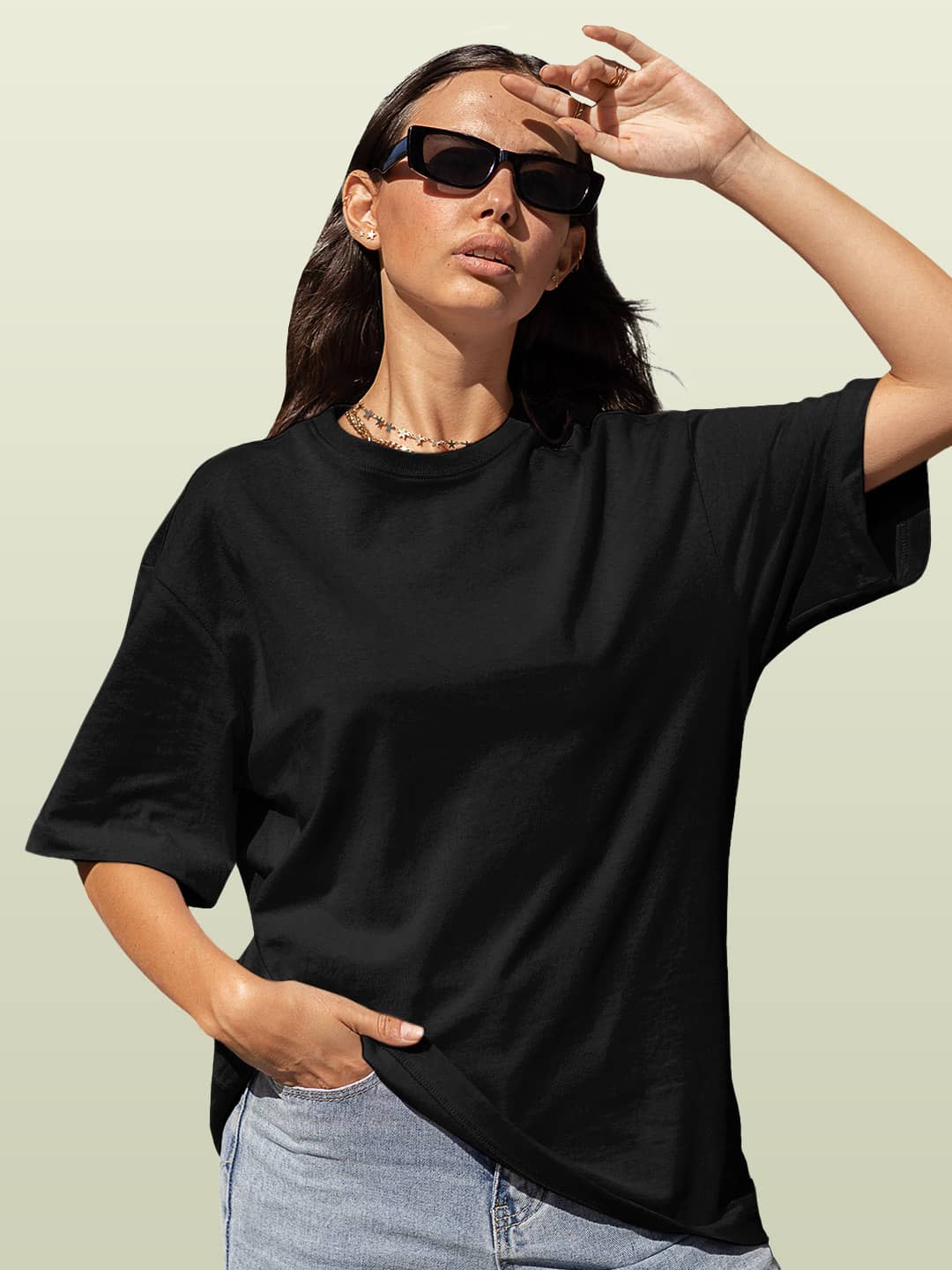 Captains Shield Symbolic - Womens Oversized T-Shirt Black XXL