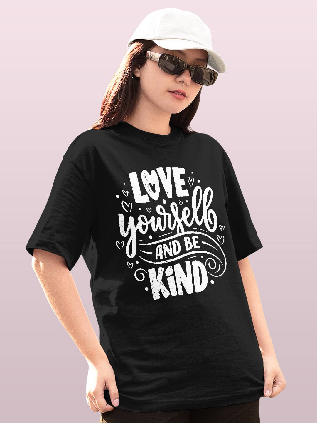 Be kind - Womens T-Shirt - Oversized Fit - Black - XXL