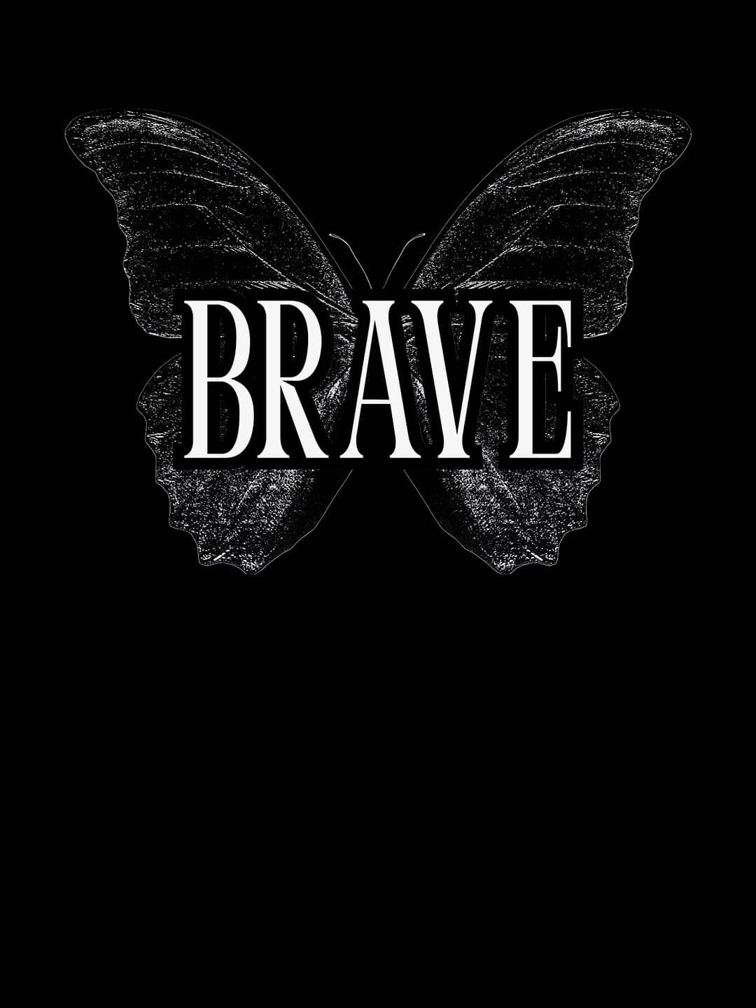 Brave - Womens Oversized T-Shirt Black XXL