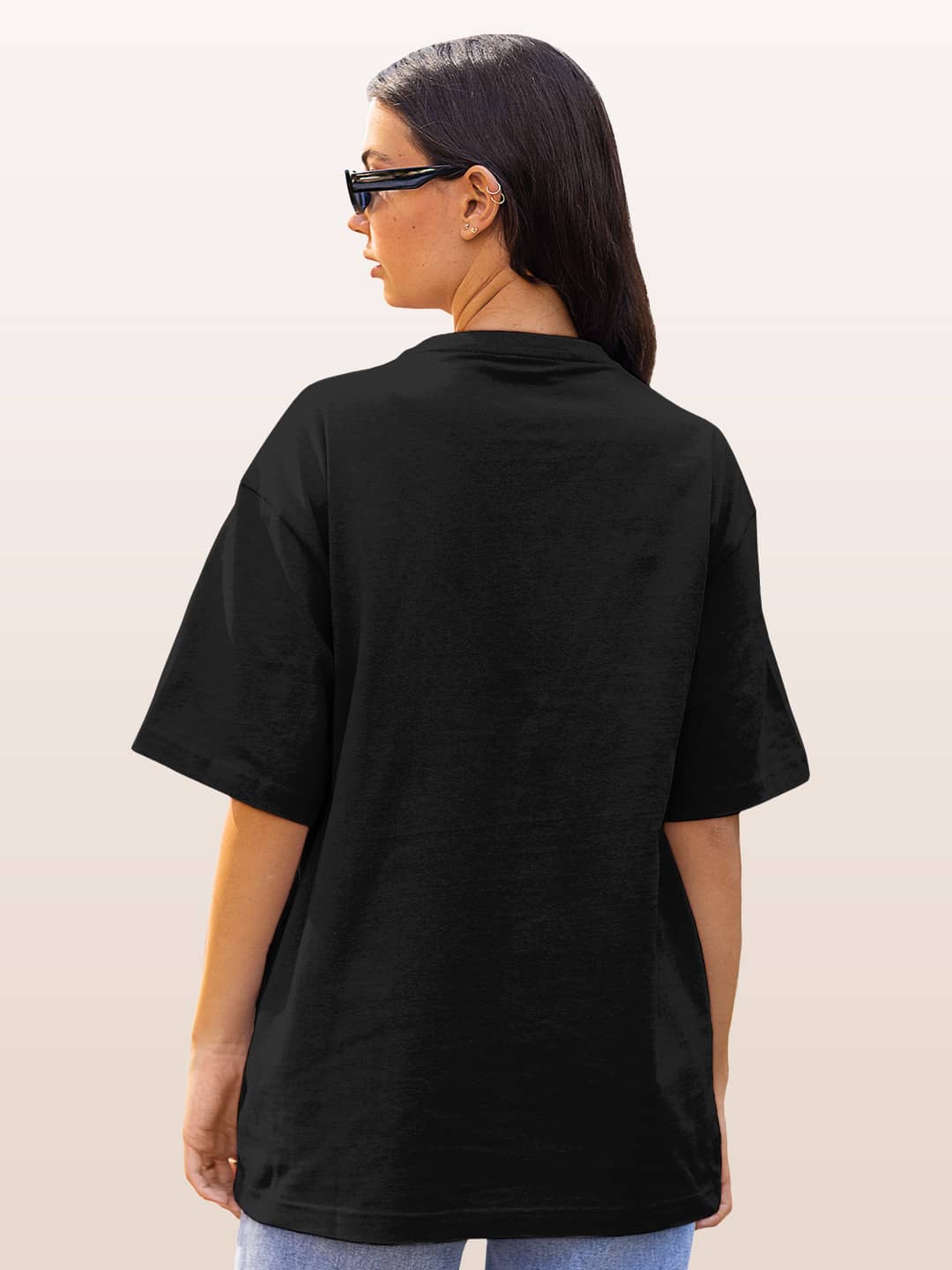 Girl Boss Building Empire - Womens Oversized T-Shirt Black XL