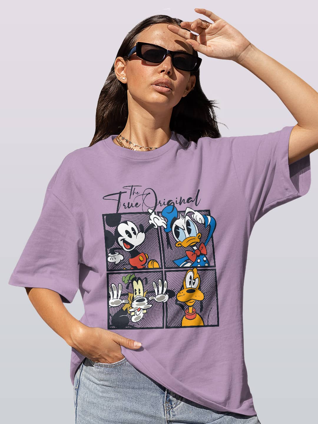thetruemickeyfriends-womensoversizedt-shirt-lavender-xl