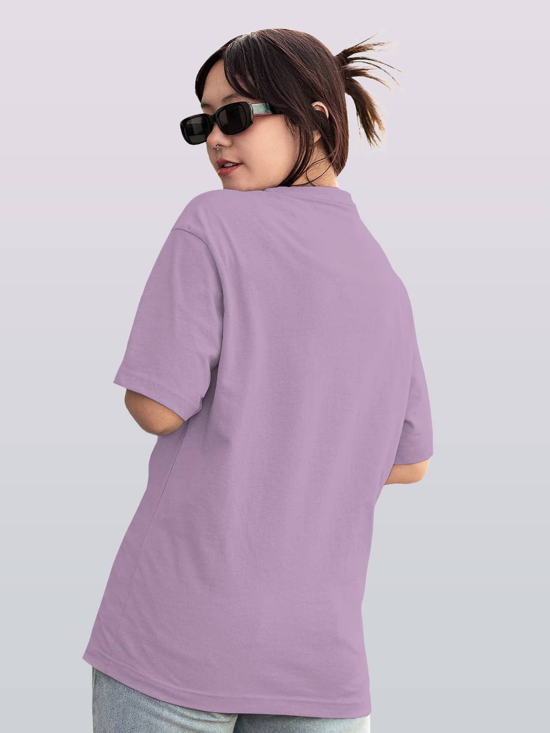 Basics - Womens Oversized T-Shirt Lavender XXL