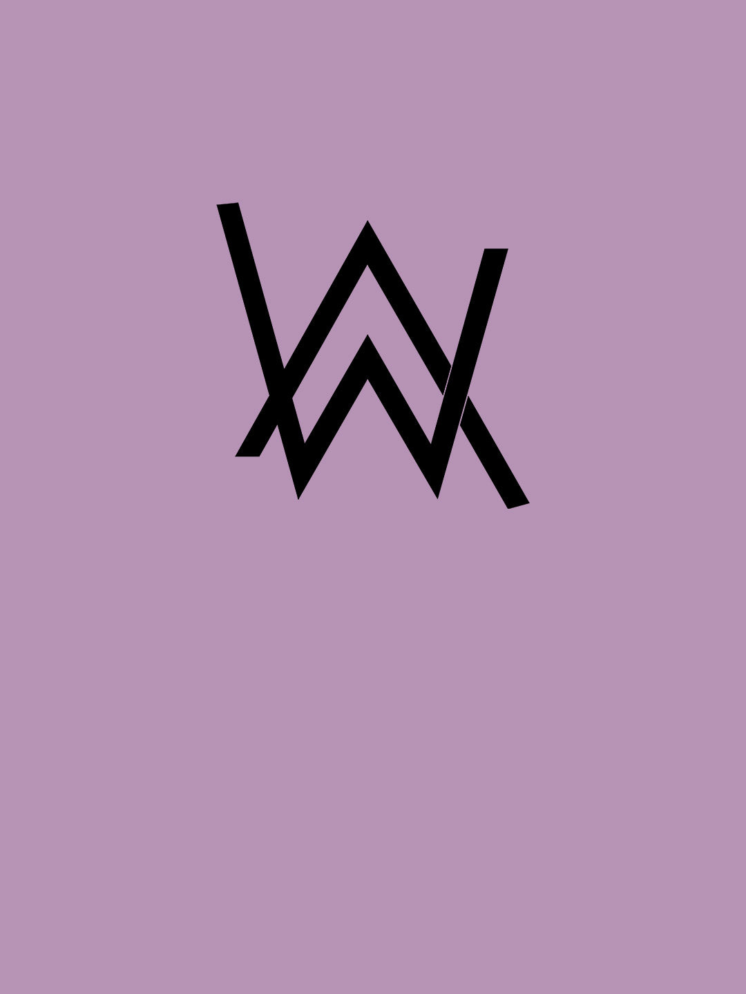 Alan Walker Core Logo - Womens Oversized T-Shirt Lavender XXL