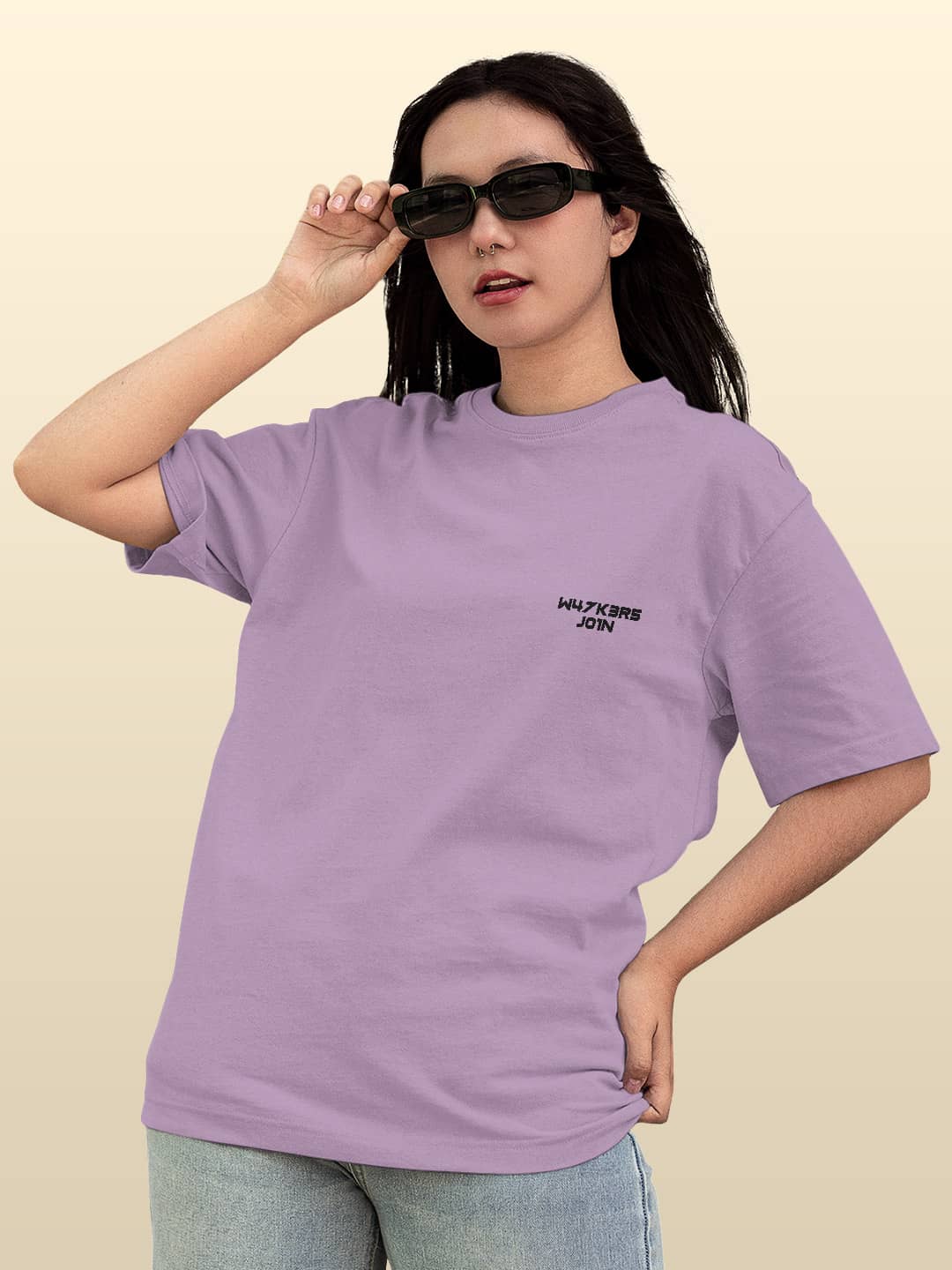 Alan Walker Core Logo - Womens Oversized T-Shirt Lavender XXL