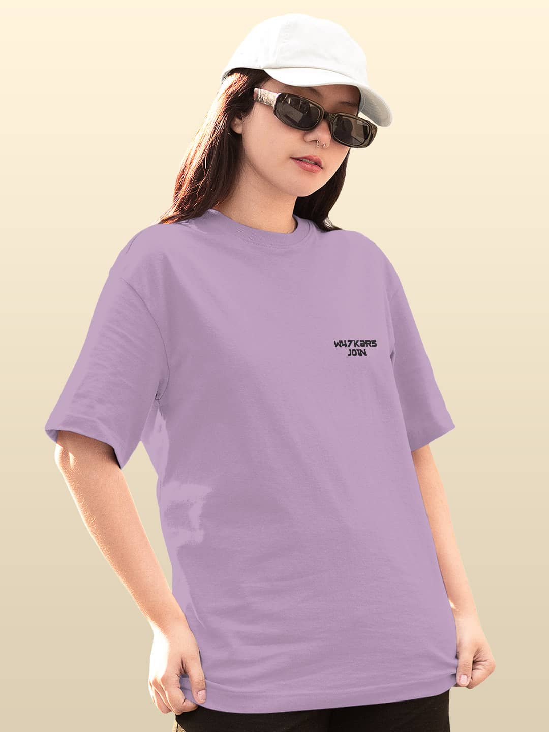 Alan Walker Core Logo - Womens Oversized T-Shirt Lavender XXL