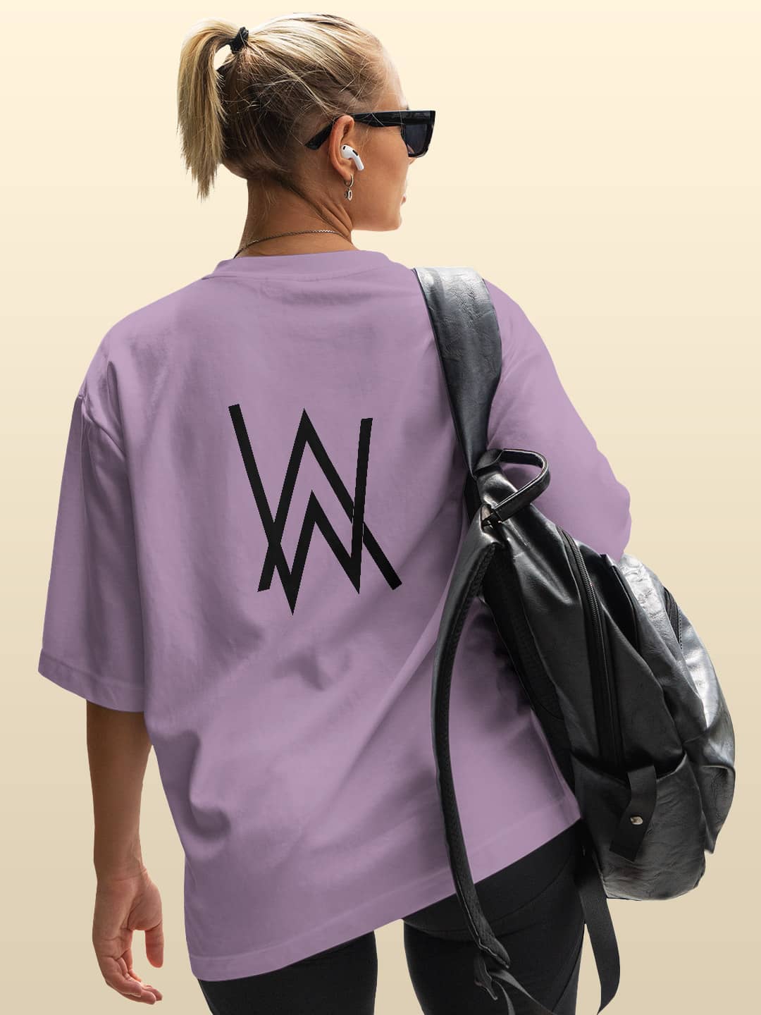 Alan Walker Core Logo - Womens Oversized T-Shirt Lavender XXL