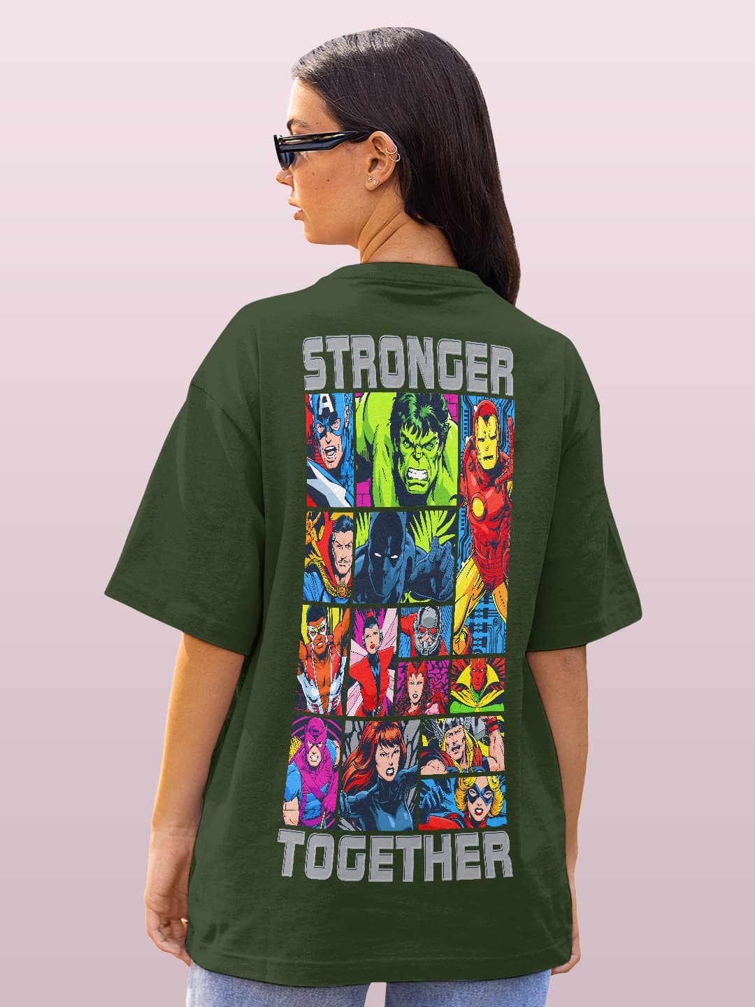 avengersstrongertogether-womensoversizedt-shirt-olivegreen-xxl