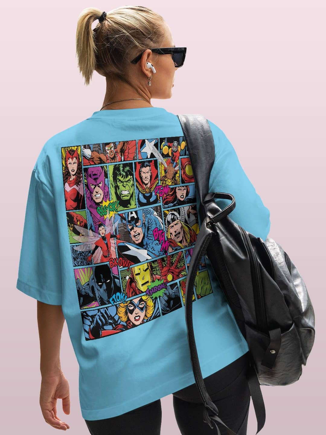 comicsuperheroesmashup-womensoversizedt-shirt-skyblue-small