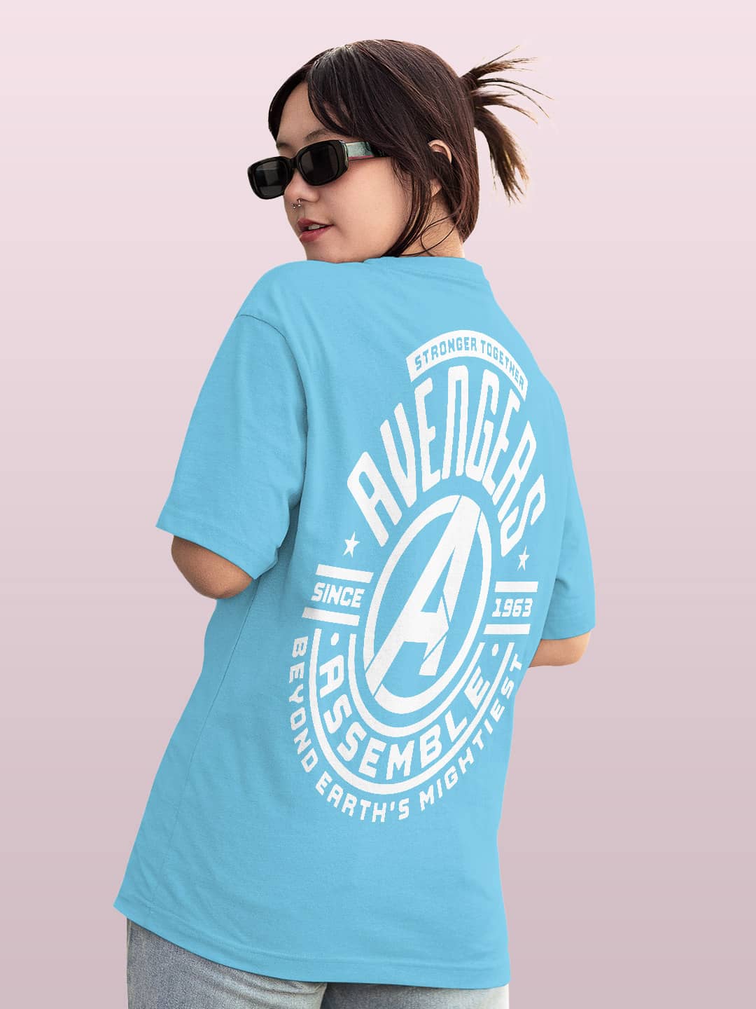 Stronger since 1963 - Womens T-Shirt - Oversized Fit - Sky Blue - XL