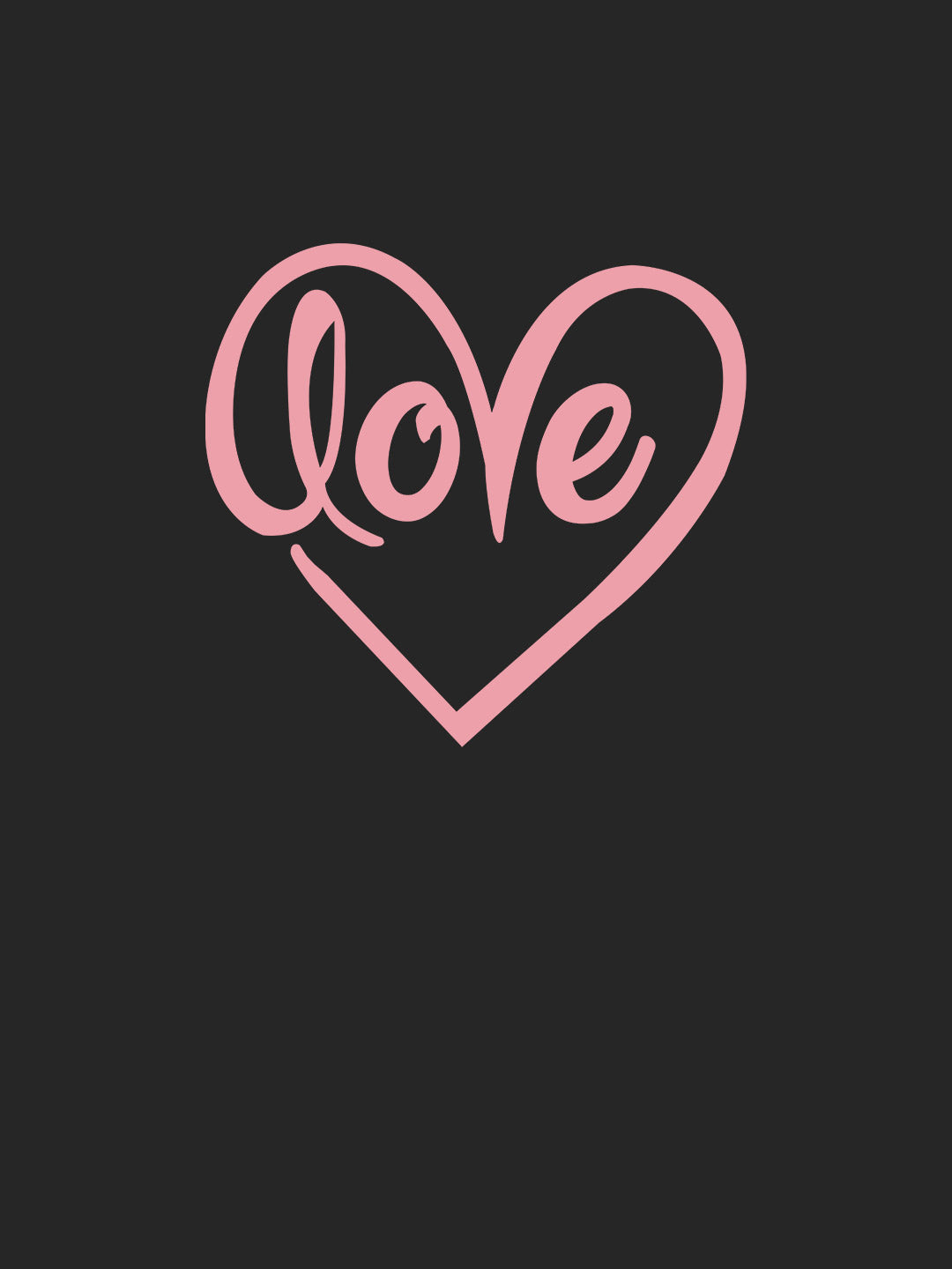 Love Heart - Womens Oversized T-Shirt Steel Grey Medium