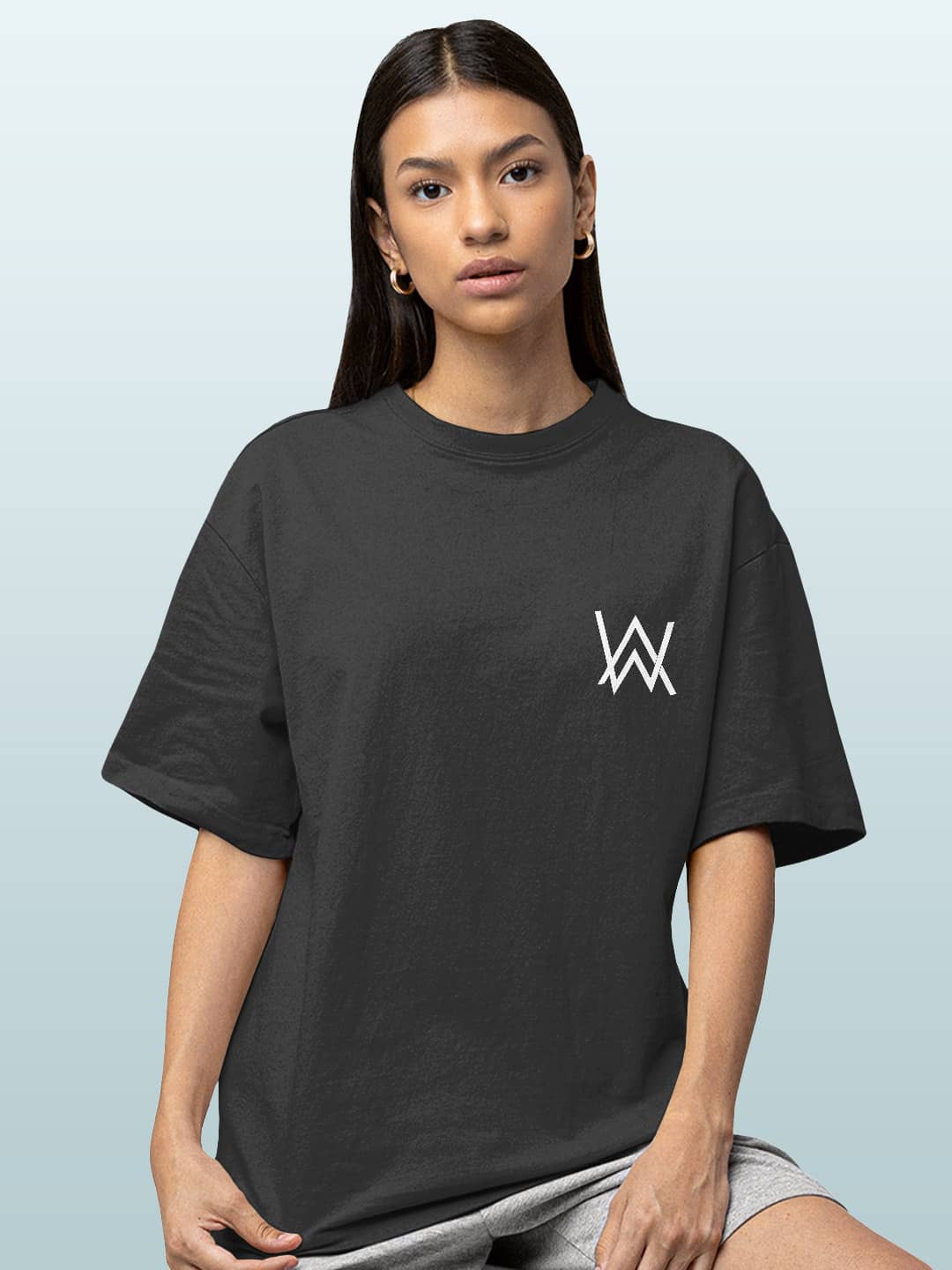 Alan Walker Core Walkers Join - Womens Oversized T-Shirt Steel Grey Small