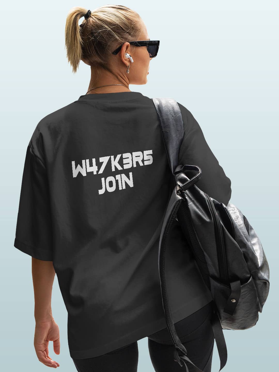 Alan Walker Core Walkers Join - Womens Oversized T-Shirt Steel Grey Small