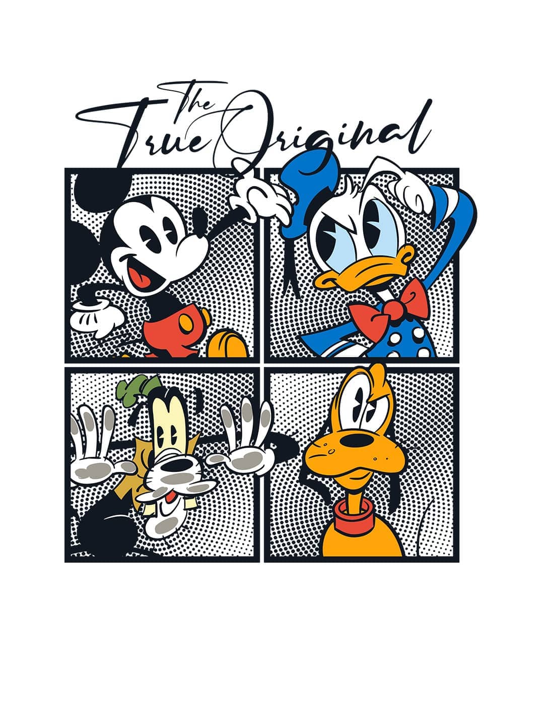 The True Mickey Friends - Womens Oversized T-Shirt White Large