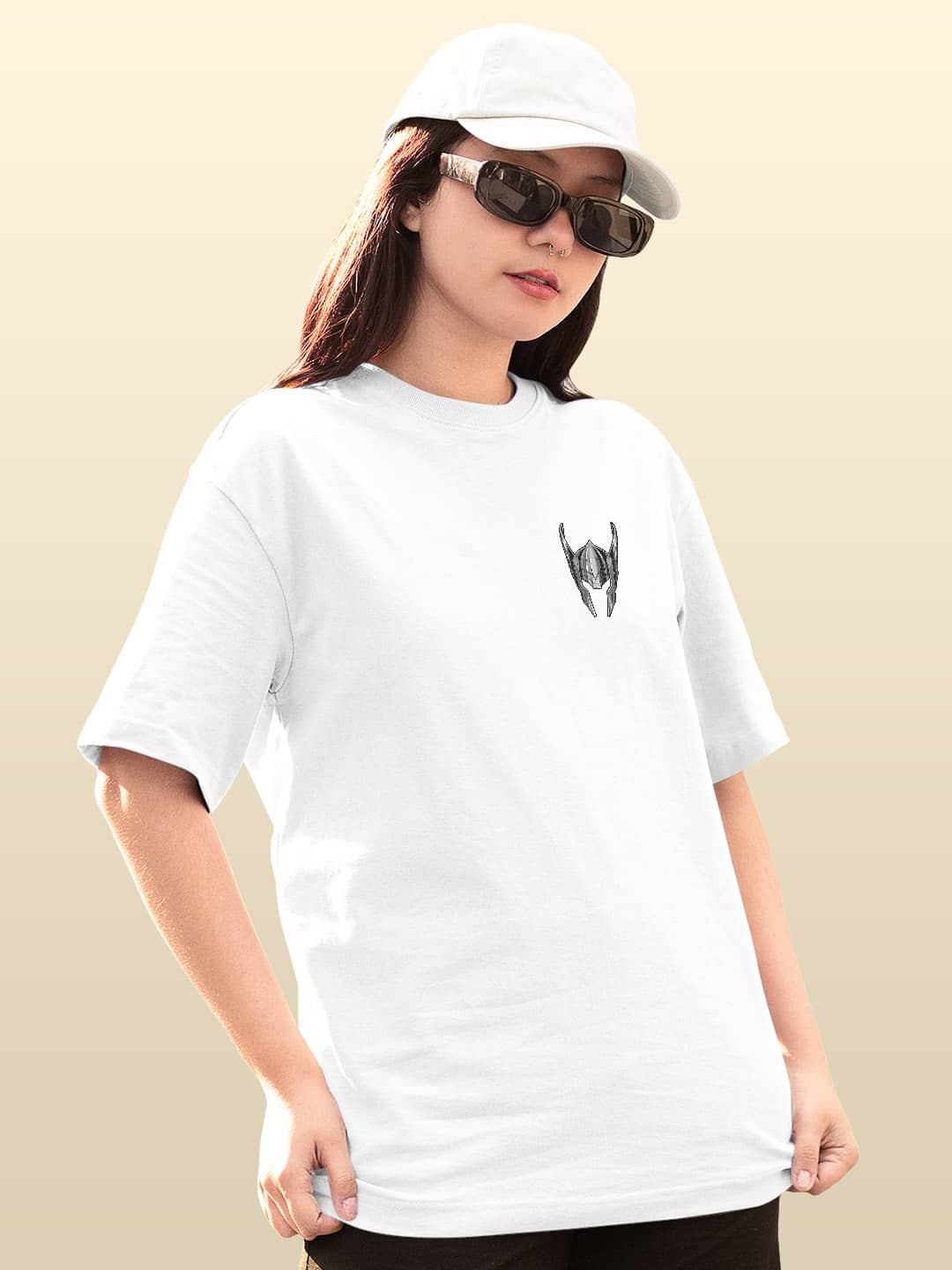 Mischievous Asgardian - Womens Oversized T-Shirt White Large