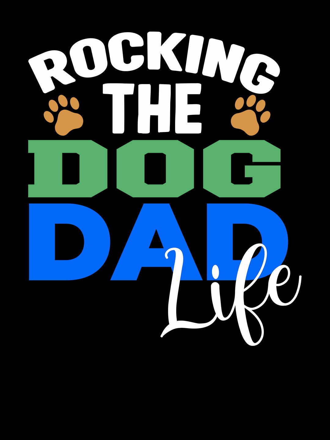 Rocking Dog Dad - Mens Sweatshirt Black Small
