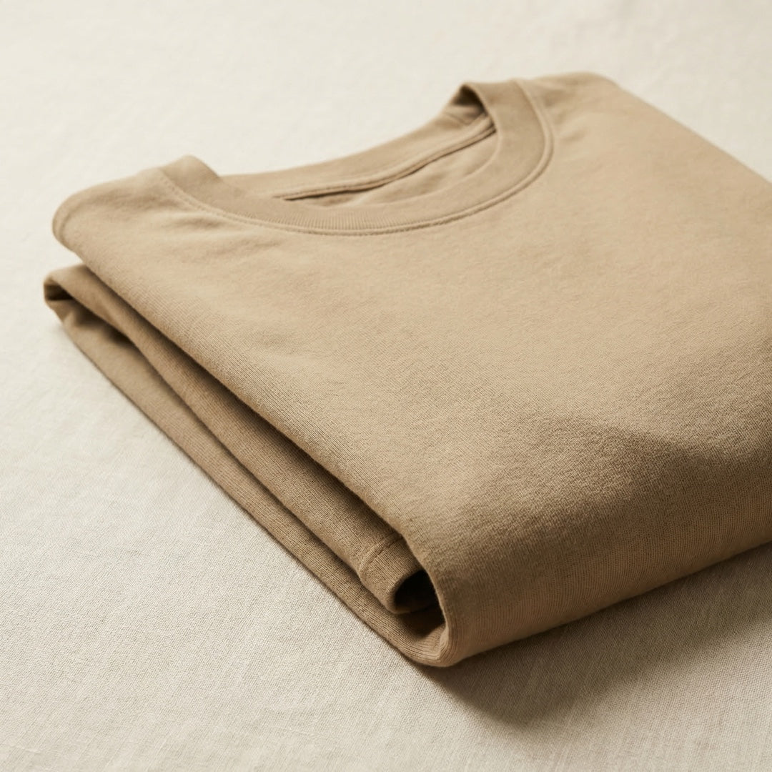 Classic Beige Unisex T-Shirt - detail view | Macmerise