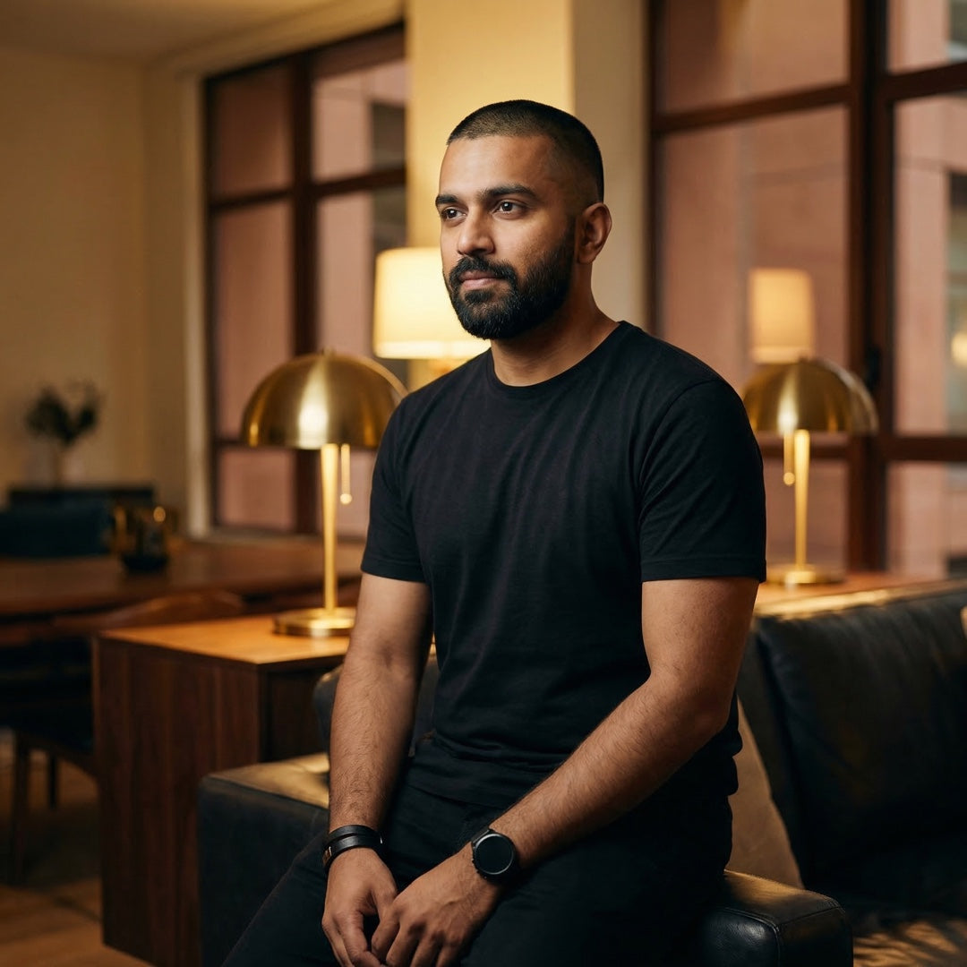 Basics Unisex T-Shirt Black - detail view | Macmerise