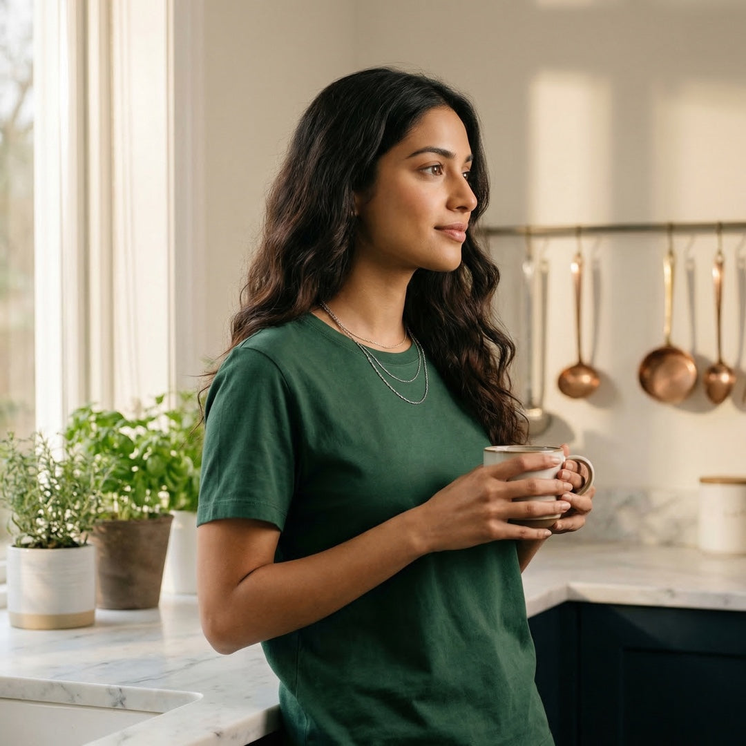 Basics - Unisex T-shirt Green XXL