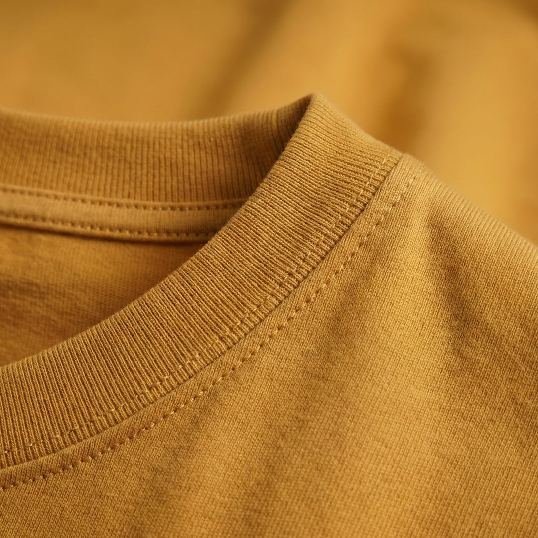 Classic Mustard Yellow Unisex T-Shirt - detail view | Macmerise