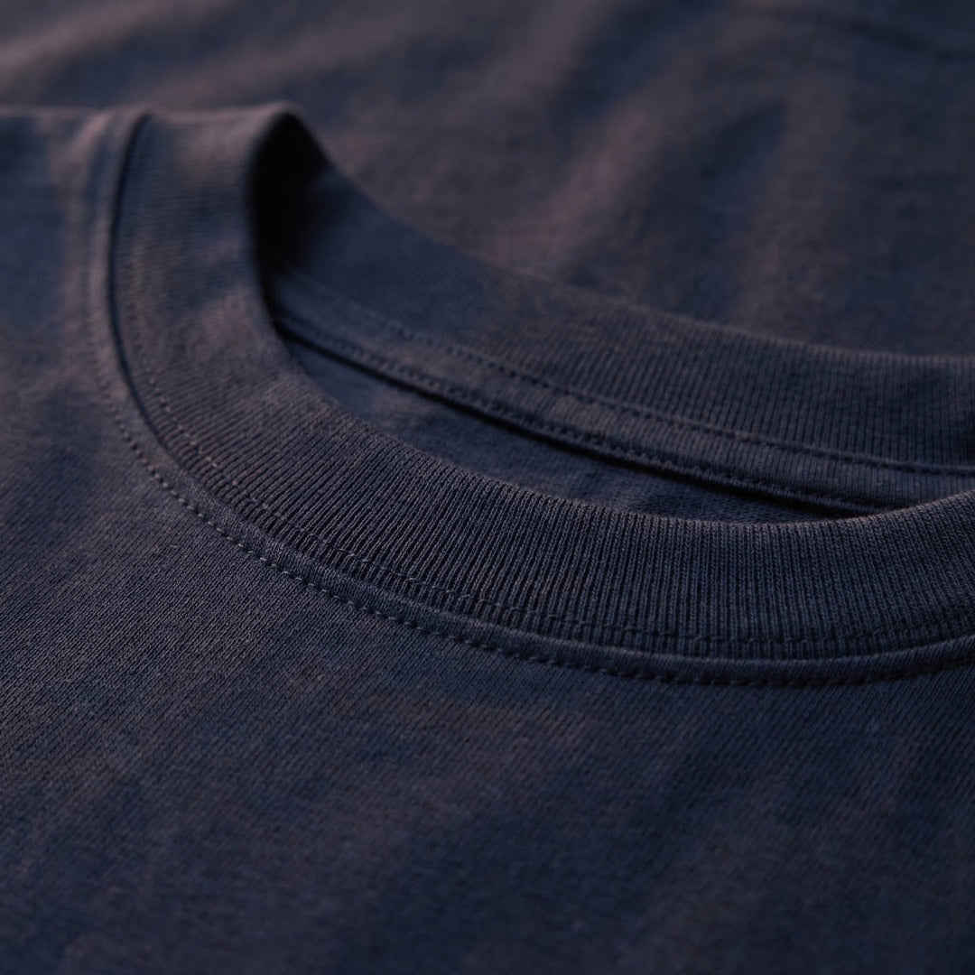 Classic Navy Blue Unisex T-Shirt - detail view | Macmerise