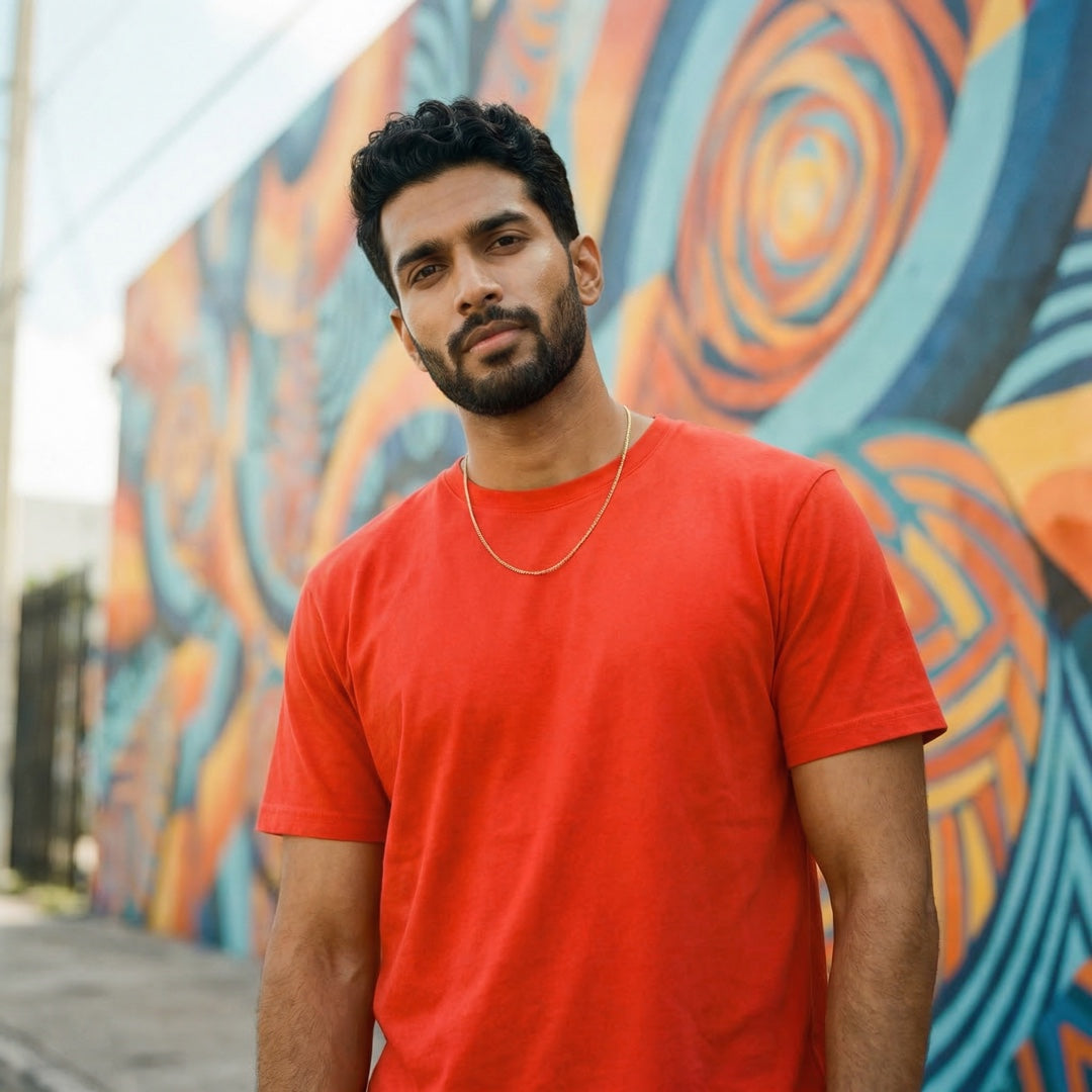 Basics - Unisex T-shirt Red XXL