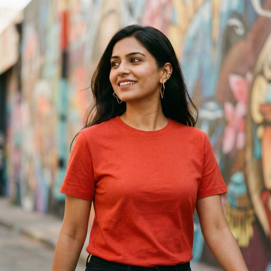 Classic Red Unisex T-Shirt - detail view | Macmerise