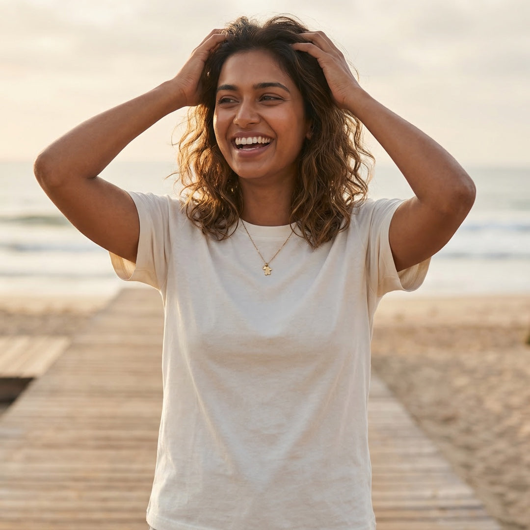Basics Unisex T-Shirt White - detail view | Macmerise
