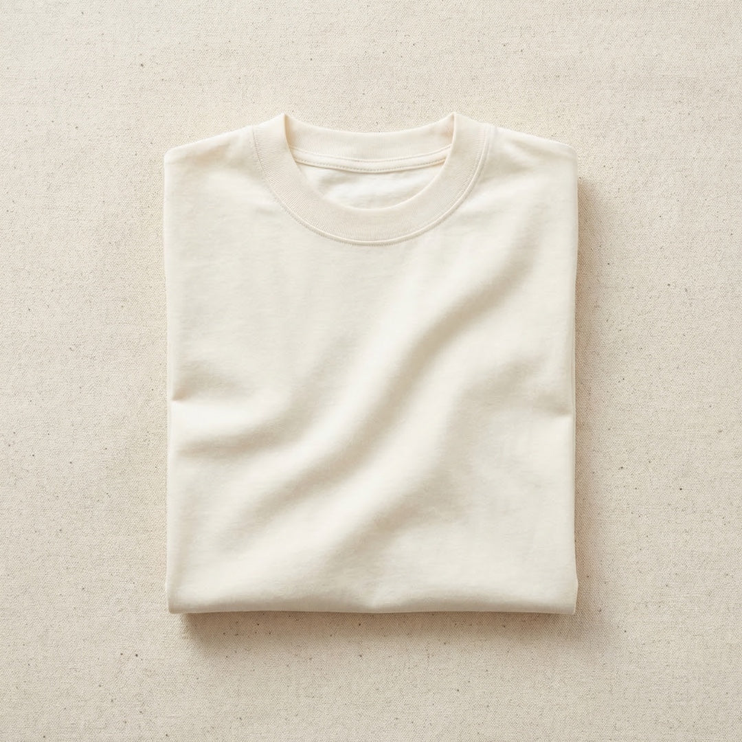 Basics Unisex T-Shirt White - detail view | Macmerise