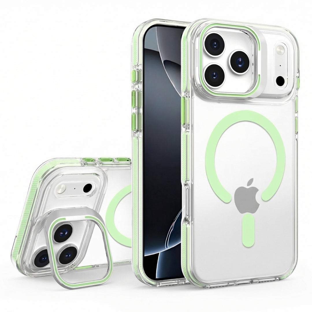 Clear Kickstand iPhone Case for iPhone 17 Pro Tea Green | Macmerise