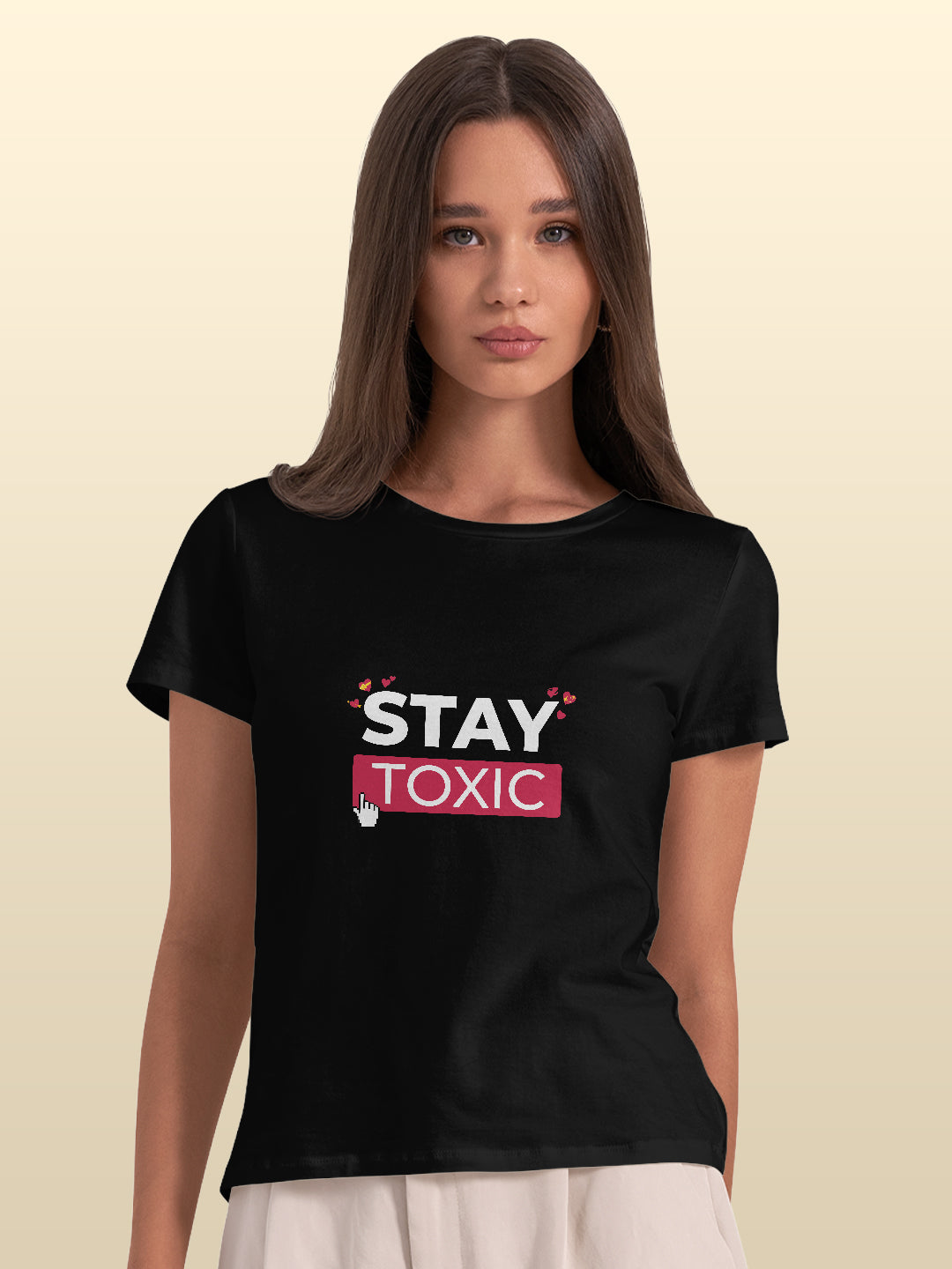 Stay Toxic - Womens T-Shirt Black