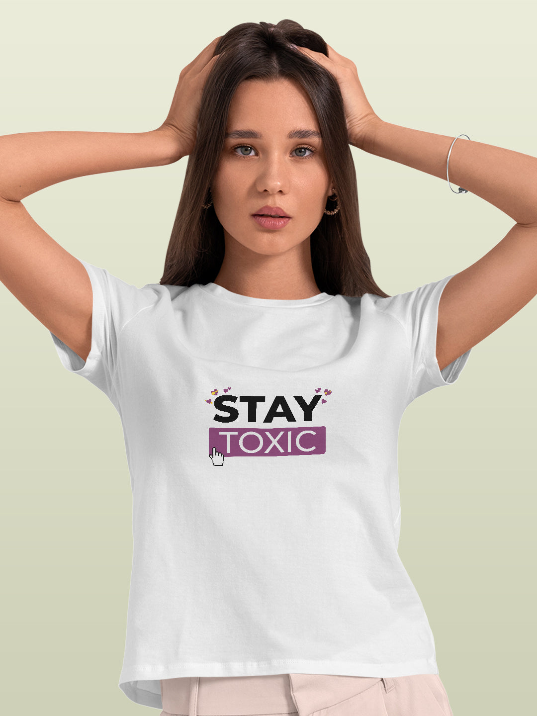 Stay Toxic - Womens T-Shirt White
