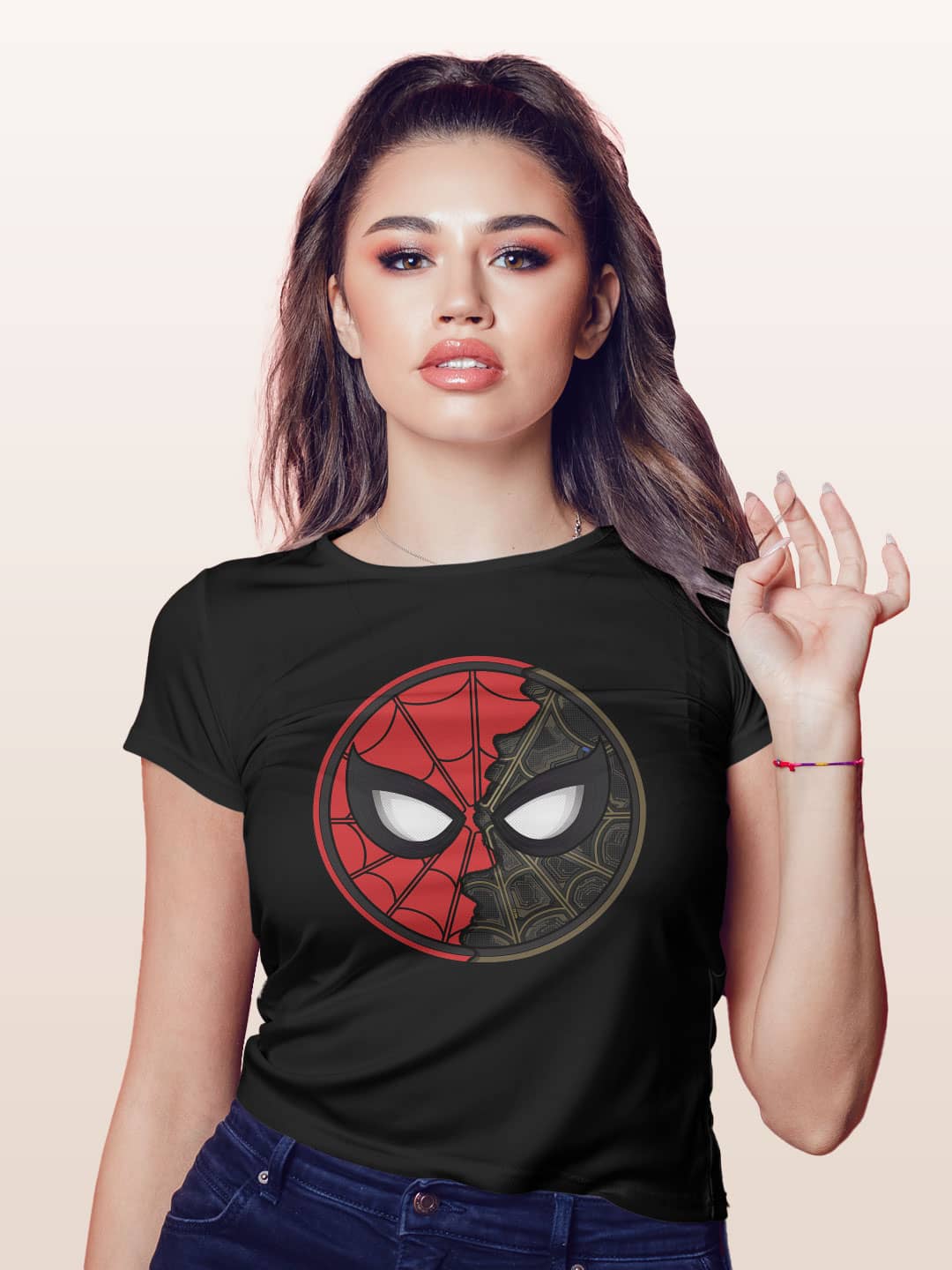 twofacespidey-womenst-shirt-black-small