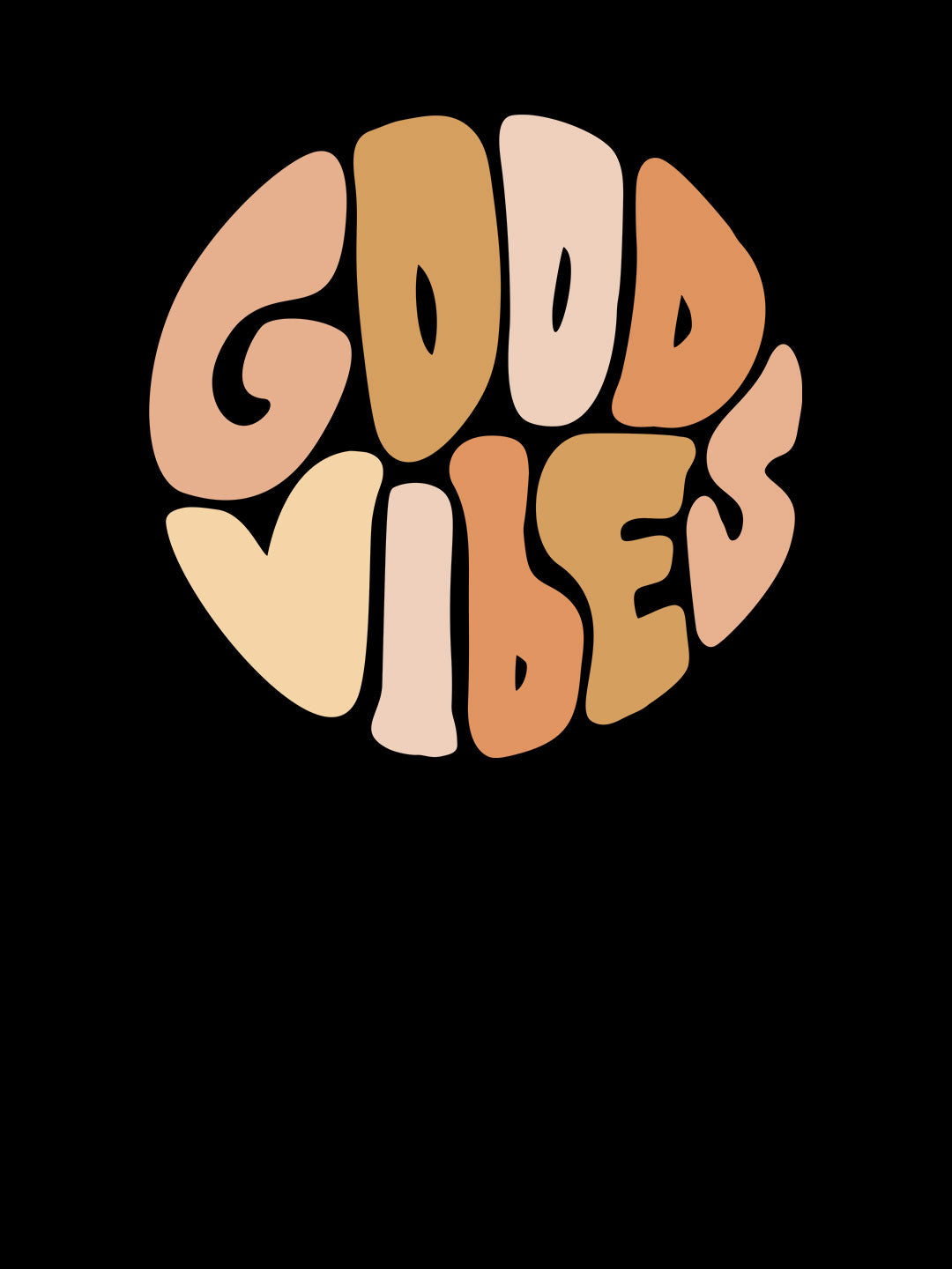 Good Vibes - Womens T-Shirt Black XXL