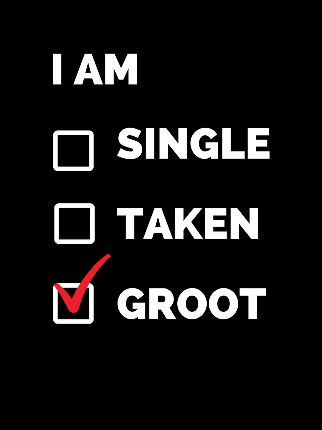 I am Groot - Womens T-Shirt Black XL