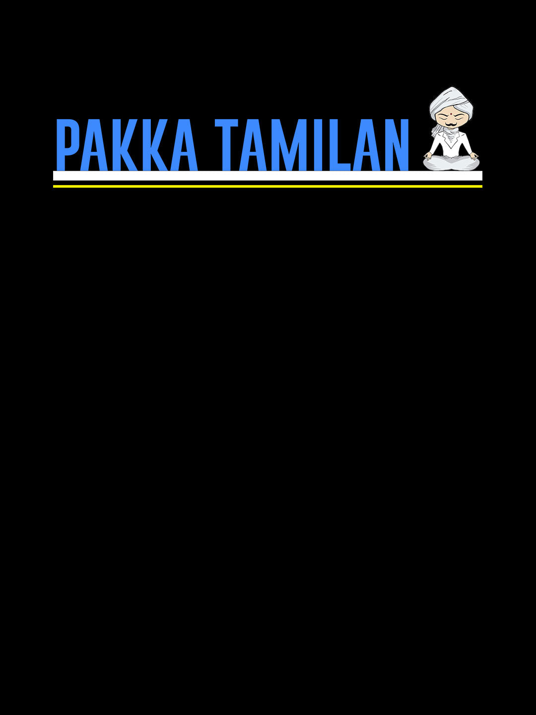 Pakka Tamilan - Womens T-Shirt - Regular Fit - Black - Small