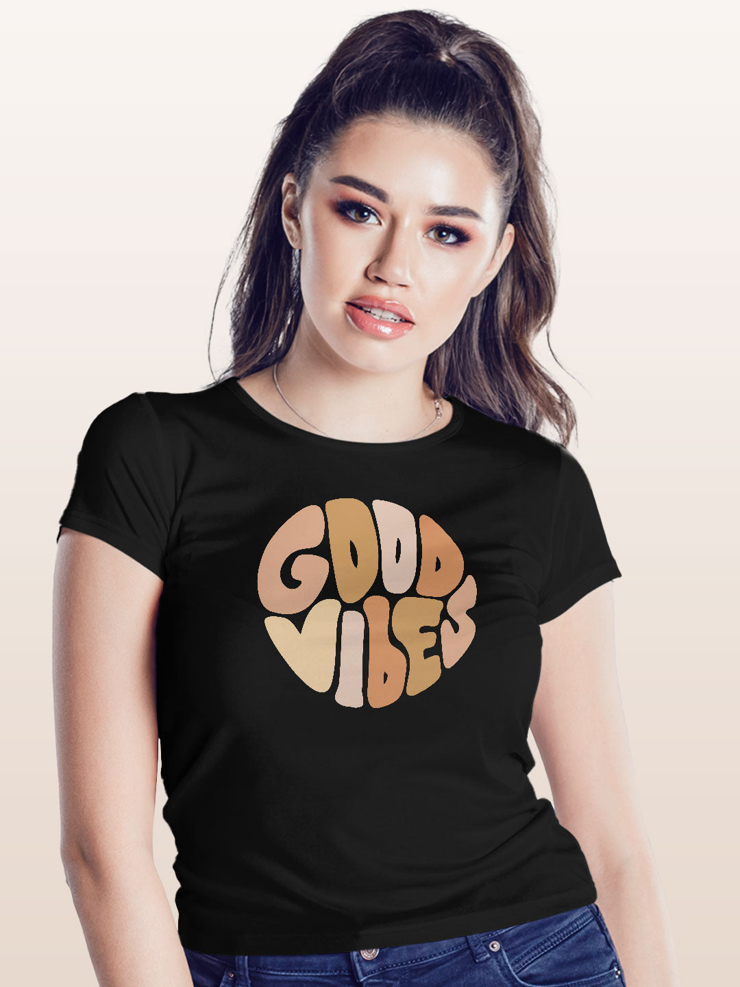 Good Vibes - Womens T-Shirt Black XXL