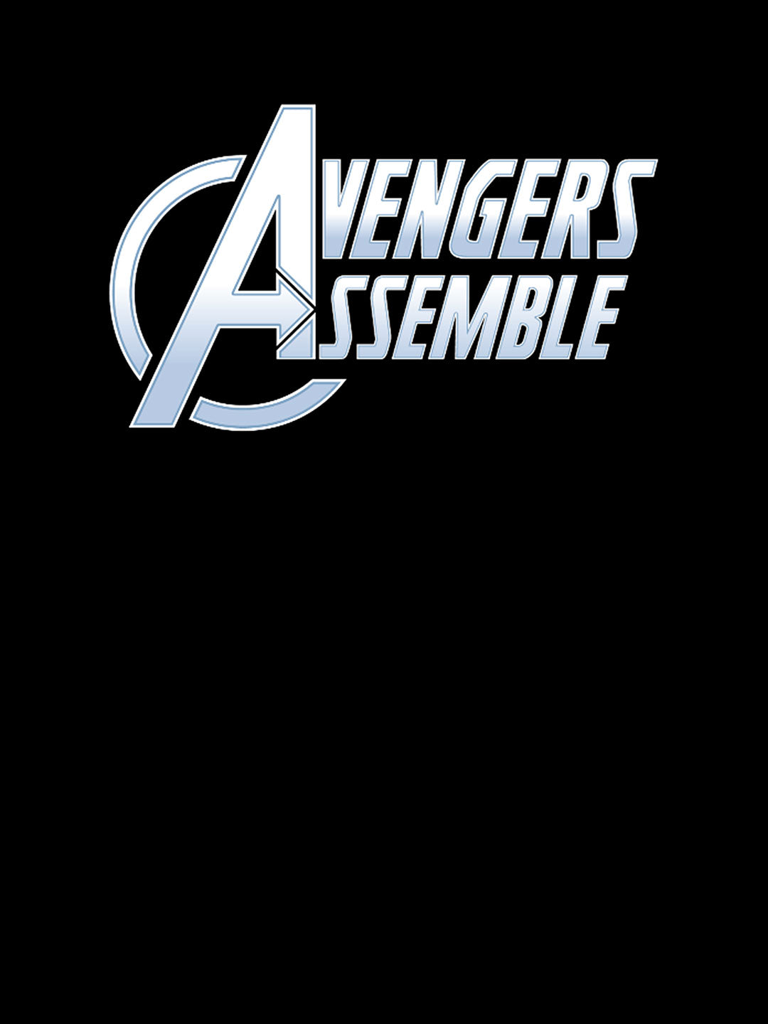 Avengers Assemble Logo - Womens T-Shirt Black Large
