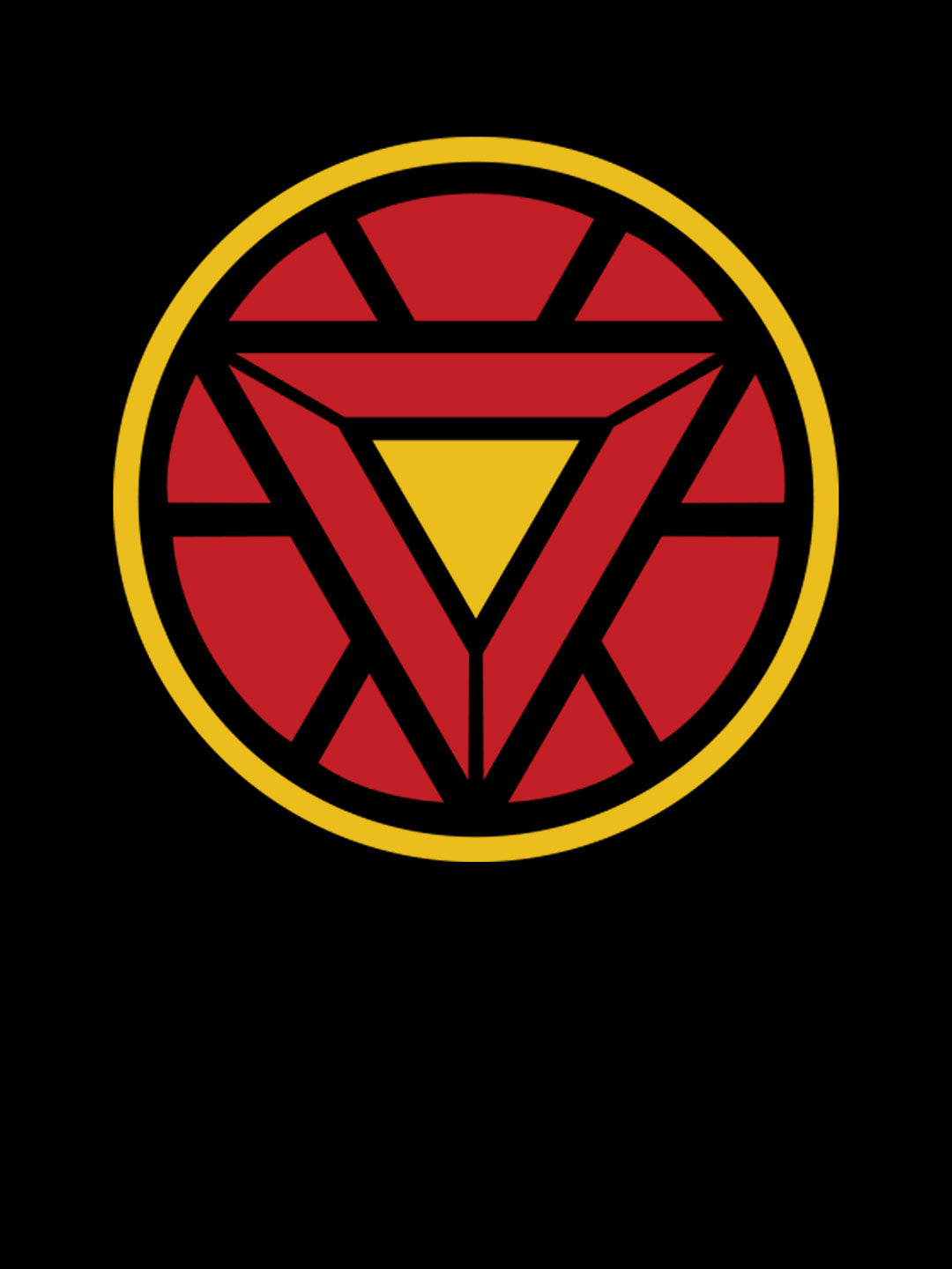 Iron Man Arc Reactor - Womens T-Shirt Black Medium
