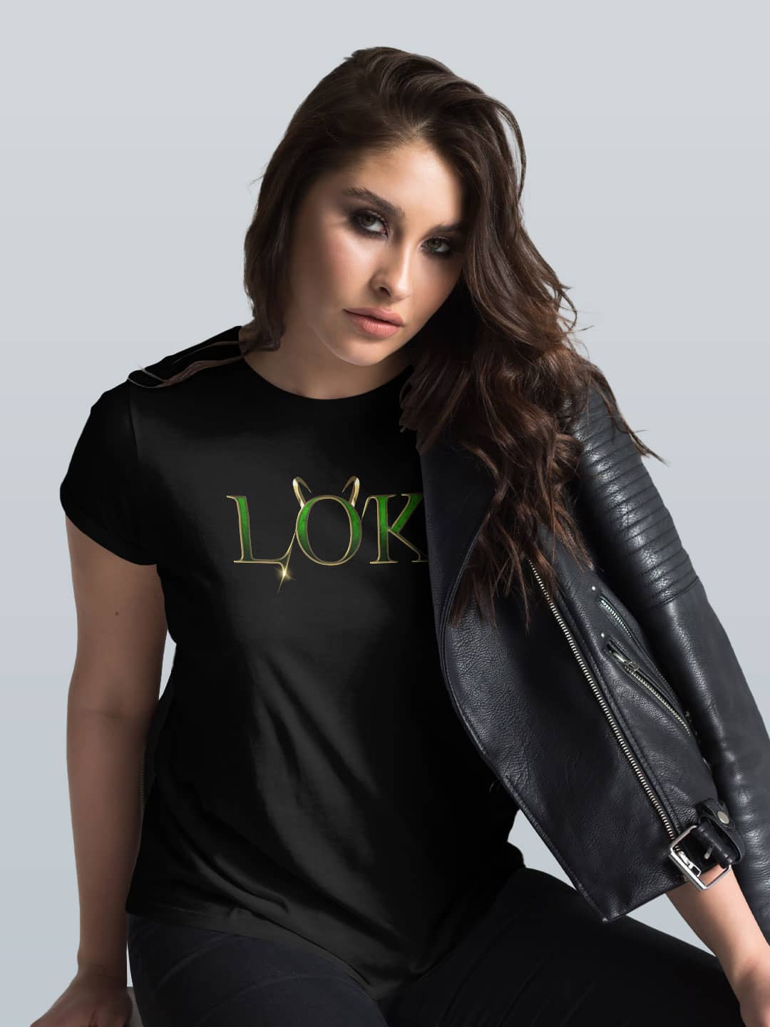 Logo Loki - Womens T-Shirt Black Large
