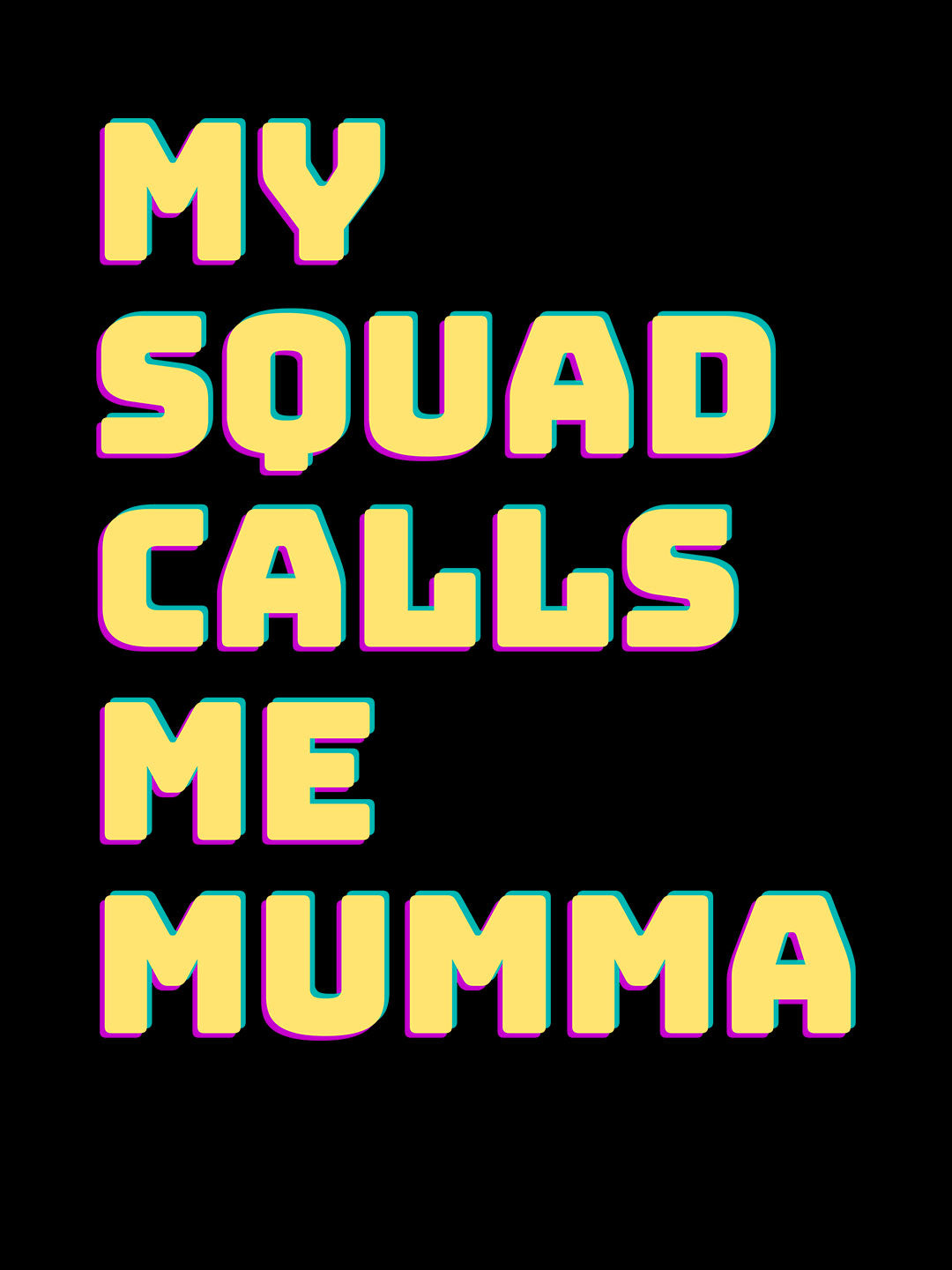 Moms Squad - Womens T-Shirt Black Small