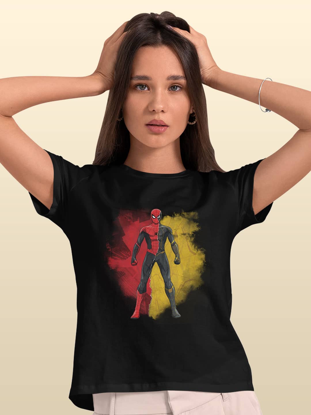 Peter Black and Gold - Womens T-Shirt Black XXL