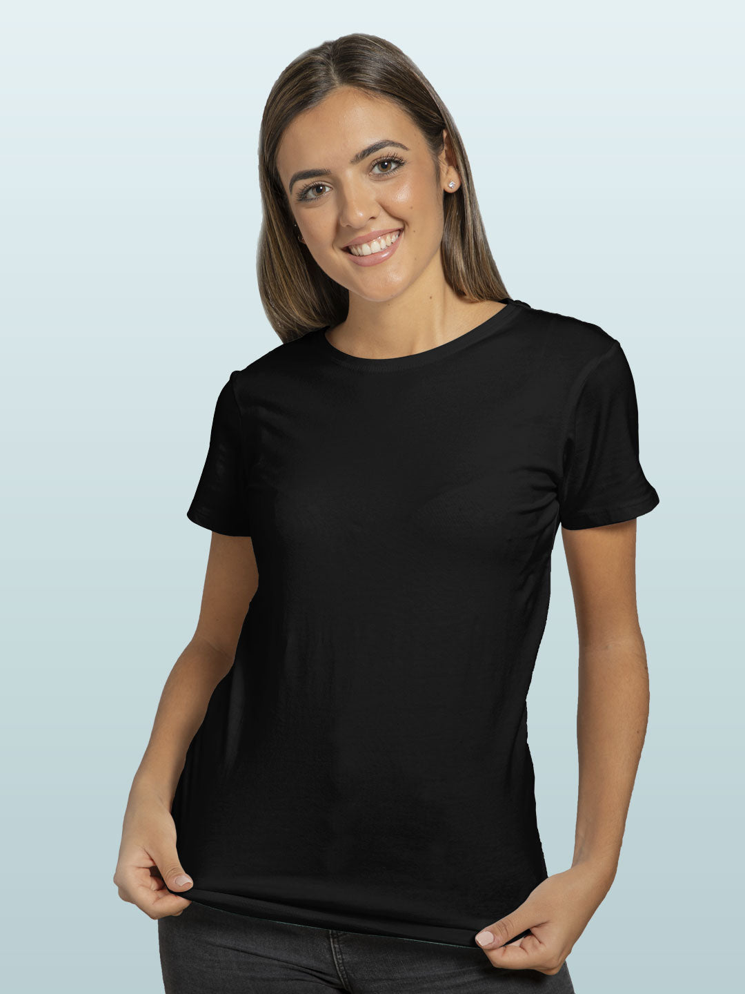 Basics - Womens T-Shirt Black XXL
