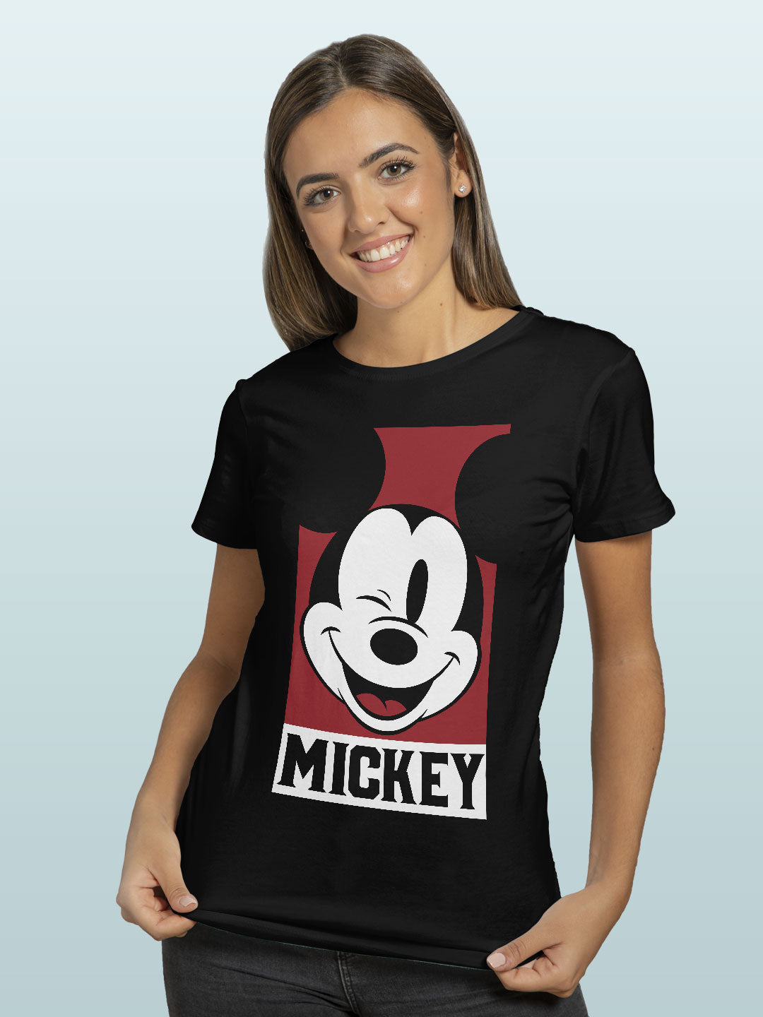 mickeymouseportrait-womenst-shirt-black-large