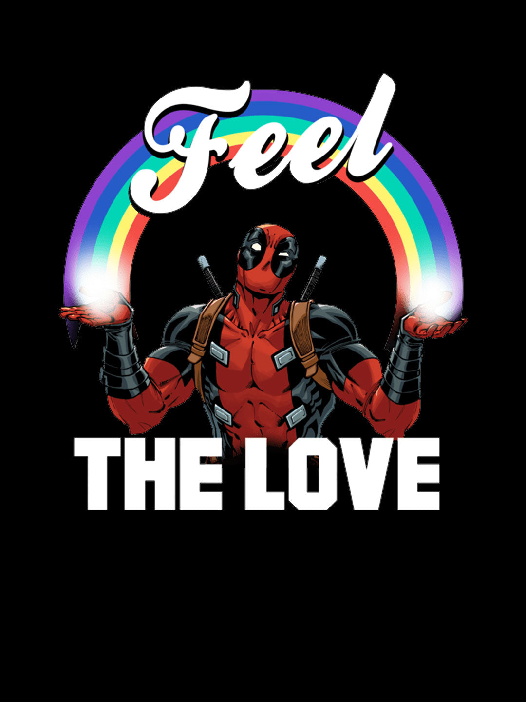 Deadpool Love - Womens T-Shirt Black XL