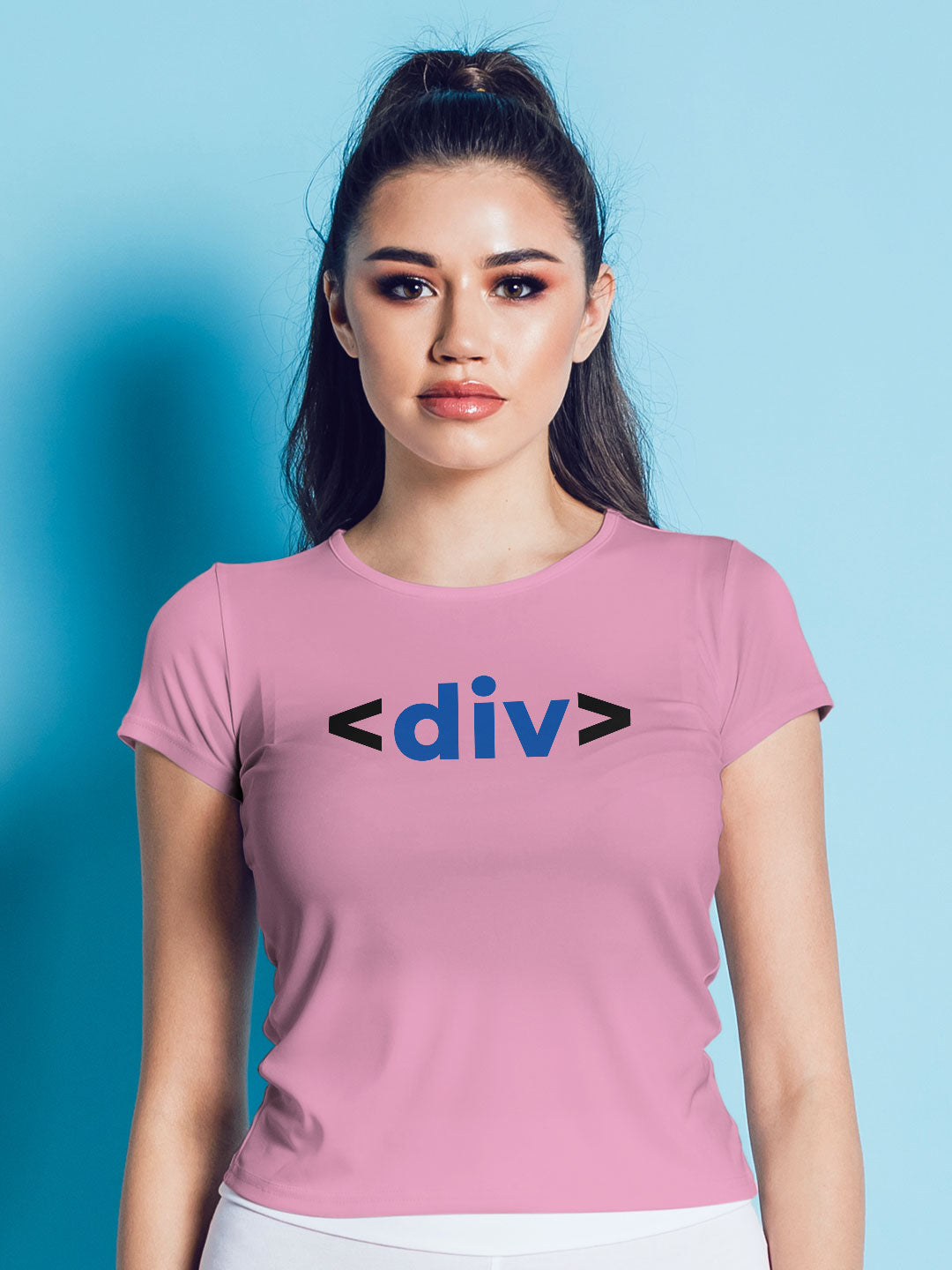 Coder - Womens T-Shirt Baby Pink Large