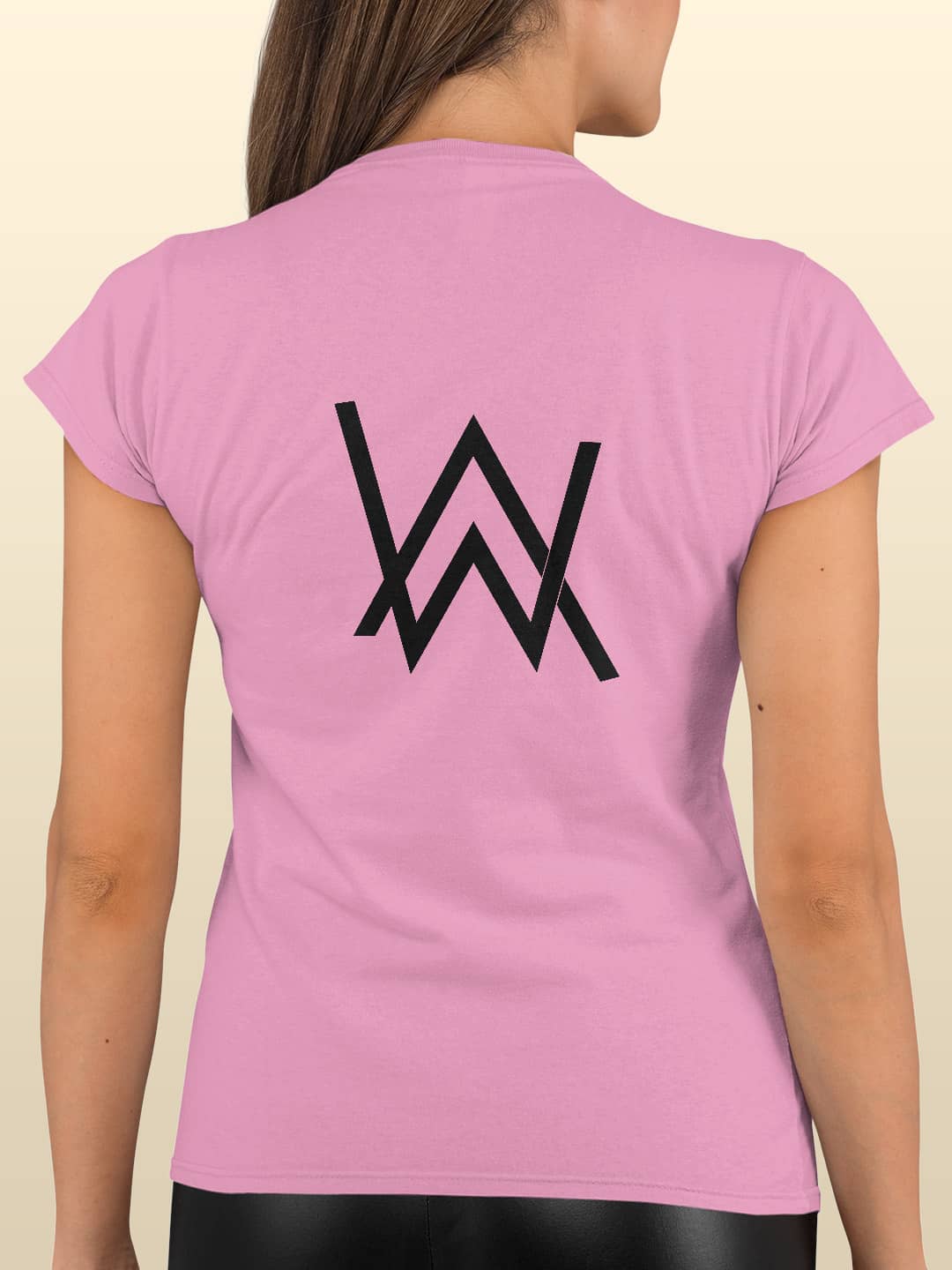 Alan Walker Core Logo - Womens T-Shirt - Regular Fit - Baby Pink - XXL