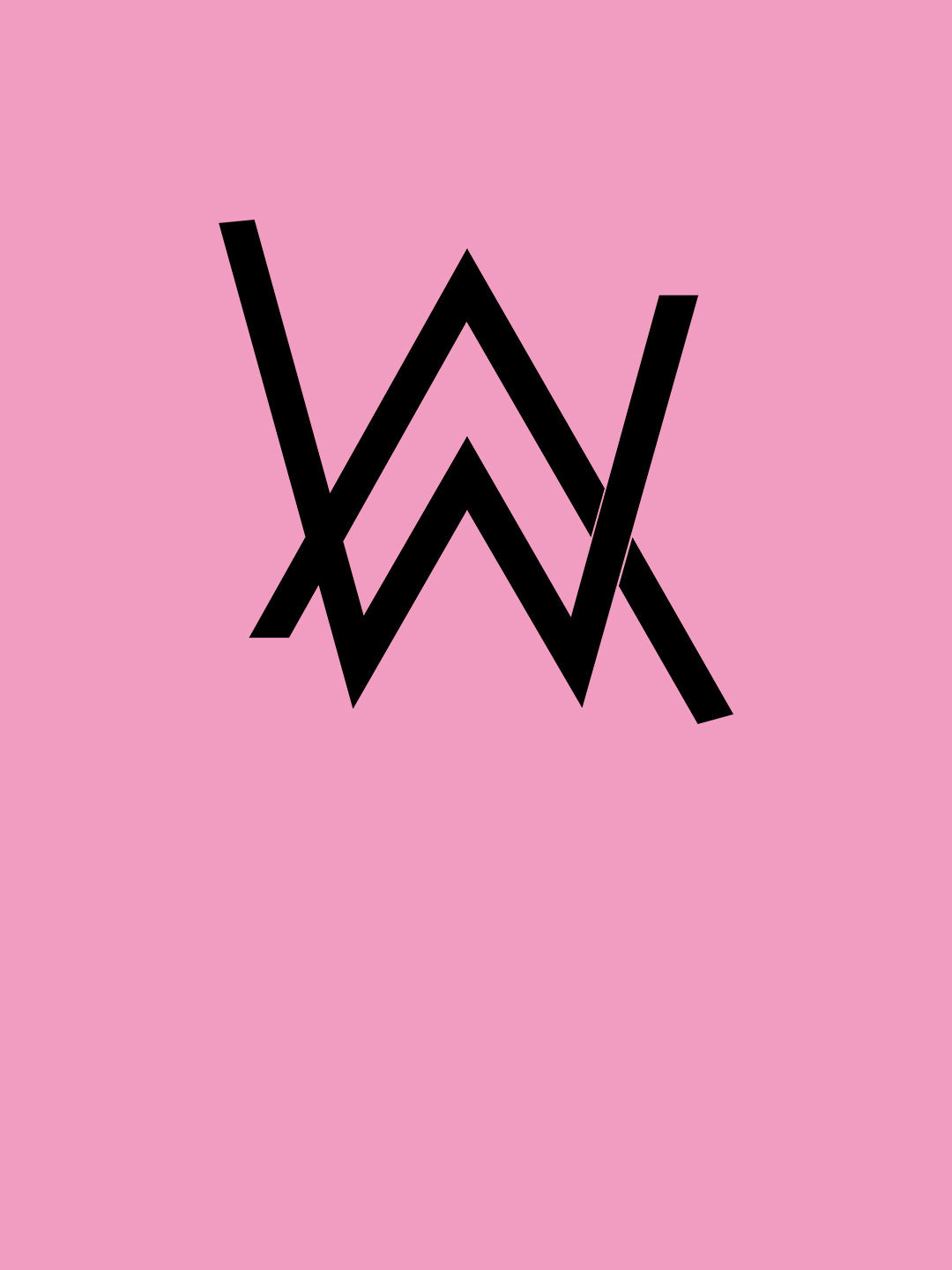 Alan Walker Core Logo - Womens T-Shirt - Regular Fit - Baby Pink - XXL