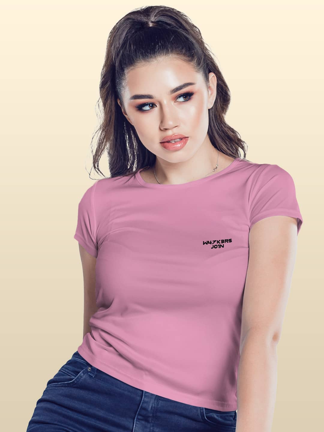 Alan Walker Core Logo - Womens T-Shirt - Regular Fit - Baby Pink - XXL