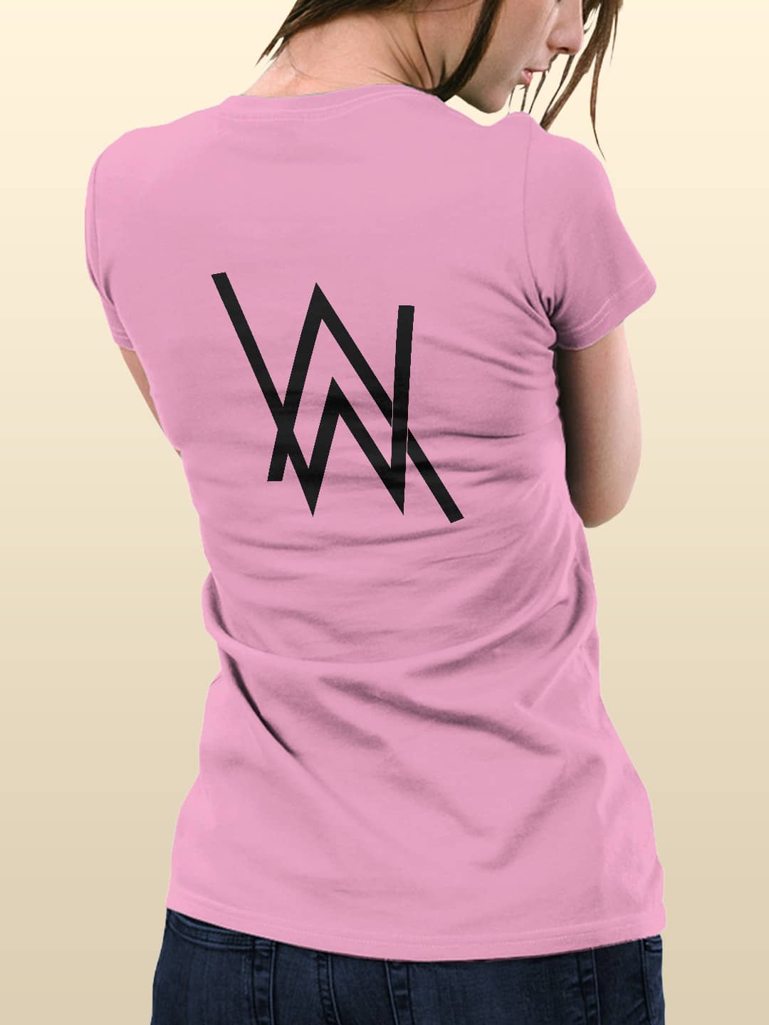 Alan Walker Core Logo - Womens T-Shirt - Regular Fit - Baby Pink - XXL